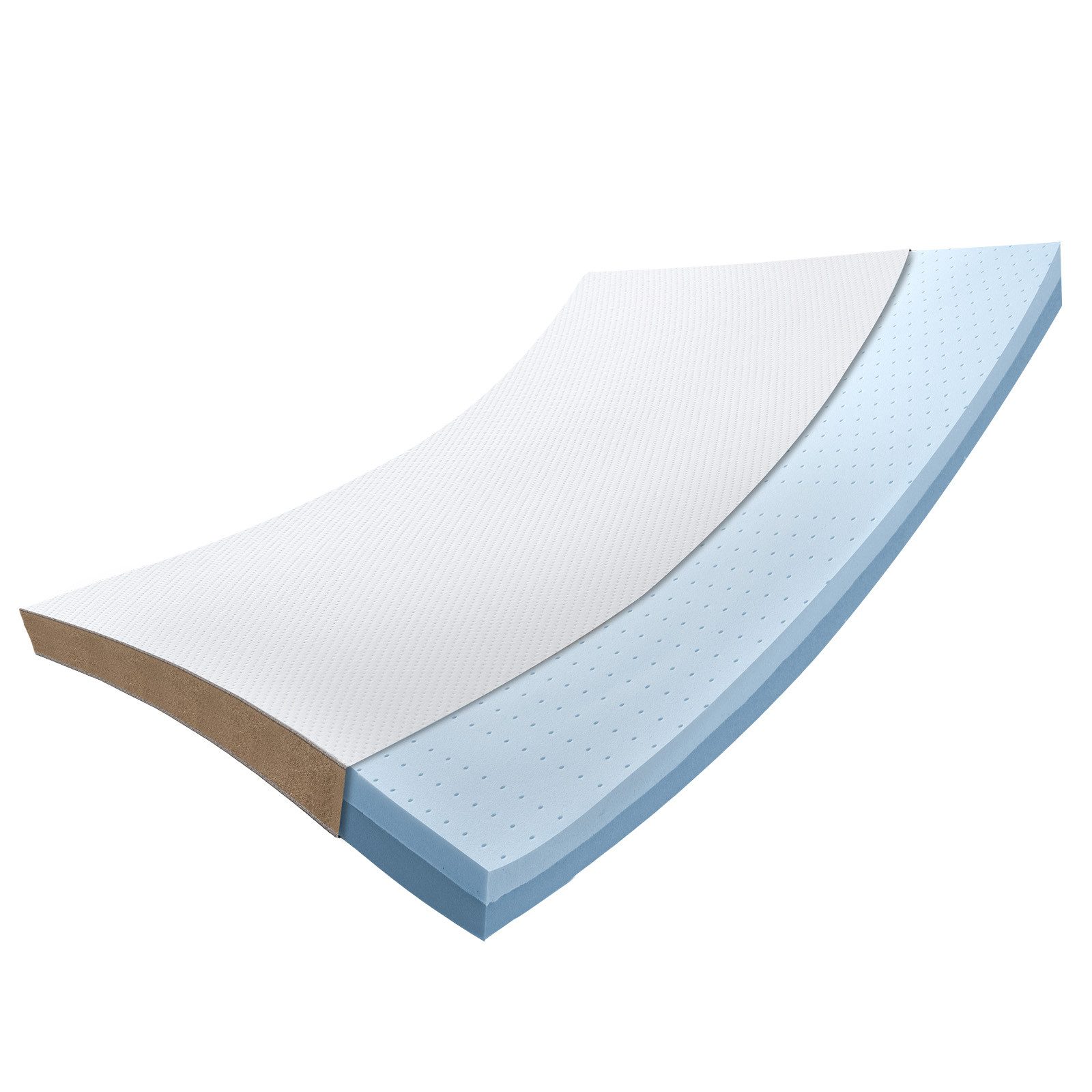 BedStory, Topper Matratze 90/140/160/180x200cm, 7.5cm hoch Kaltschaum Matratzenauflage, 7.5 cm hoch, 2.5cm Memory Form + 5cm Kaltschaum, Topper Memory Gel, H3