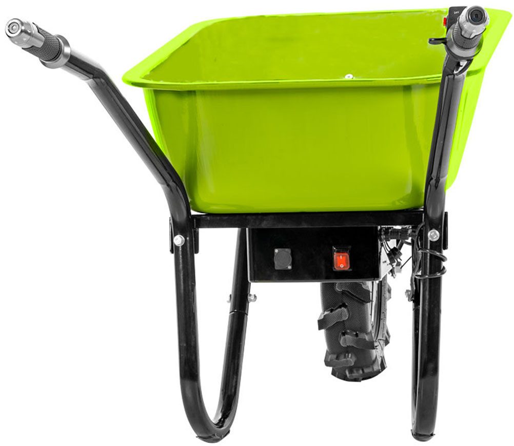 ZIPPER Motorschubkarre, 75 l, ideal für den Transport von Schüttgütern rund um Haus, Hof und Garten