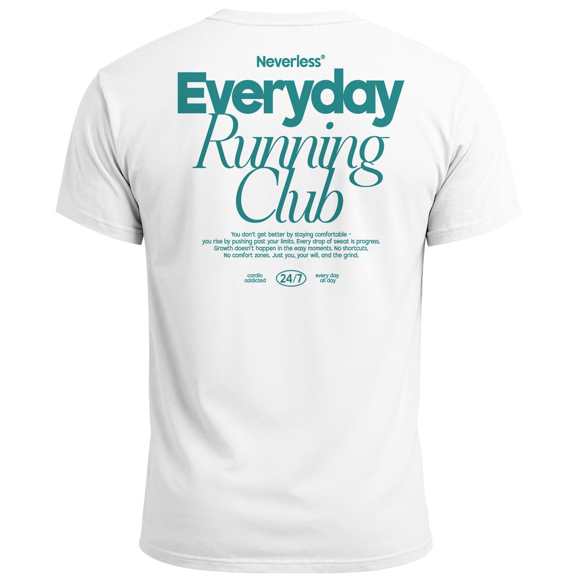 Neverless Print-Shirt Backprint TShirt Herren Everyday Running Club Sport L günstig online kaufen