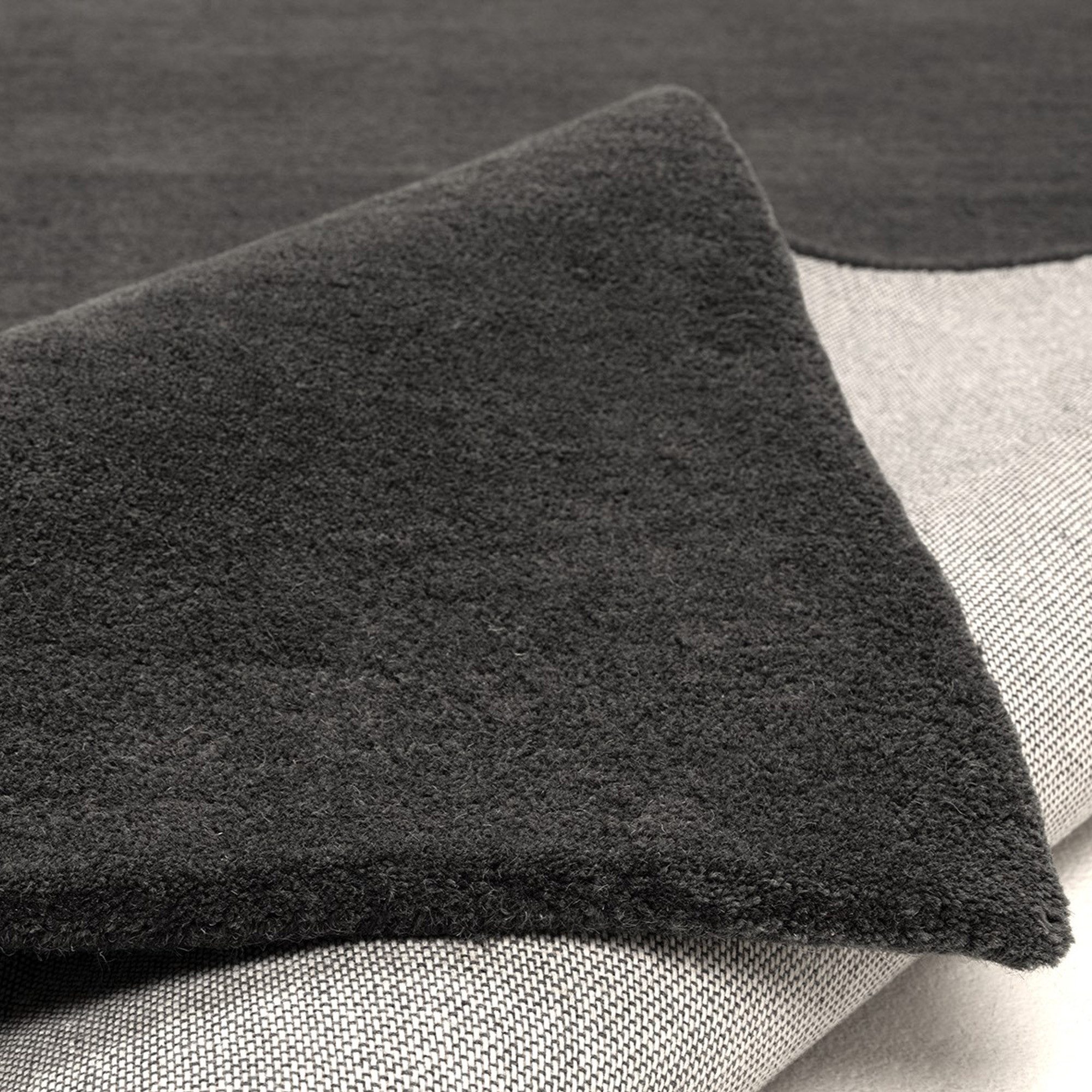 OTTO home Wollteppich Gabbo Natur, Handgefertigt, Teppich, reine Wolle, meliert, rechteckig, Höhe: 14 mm, reine Wolle, Uni, Wohnzimmer, Schlafzimmer, Esszimmer – Bild 5 von 5