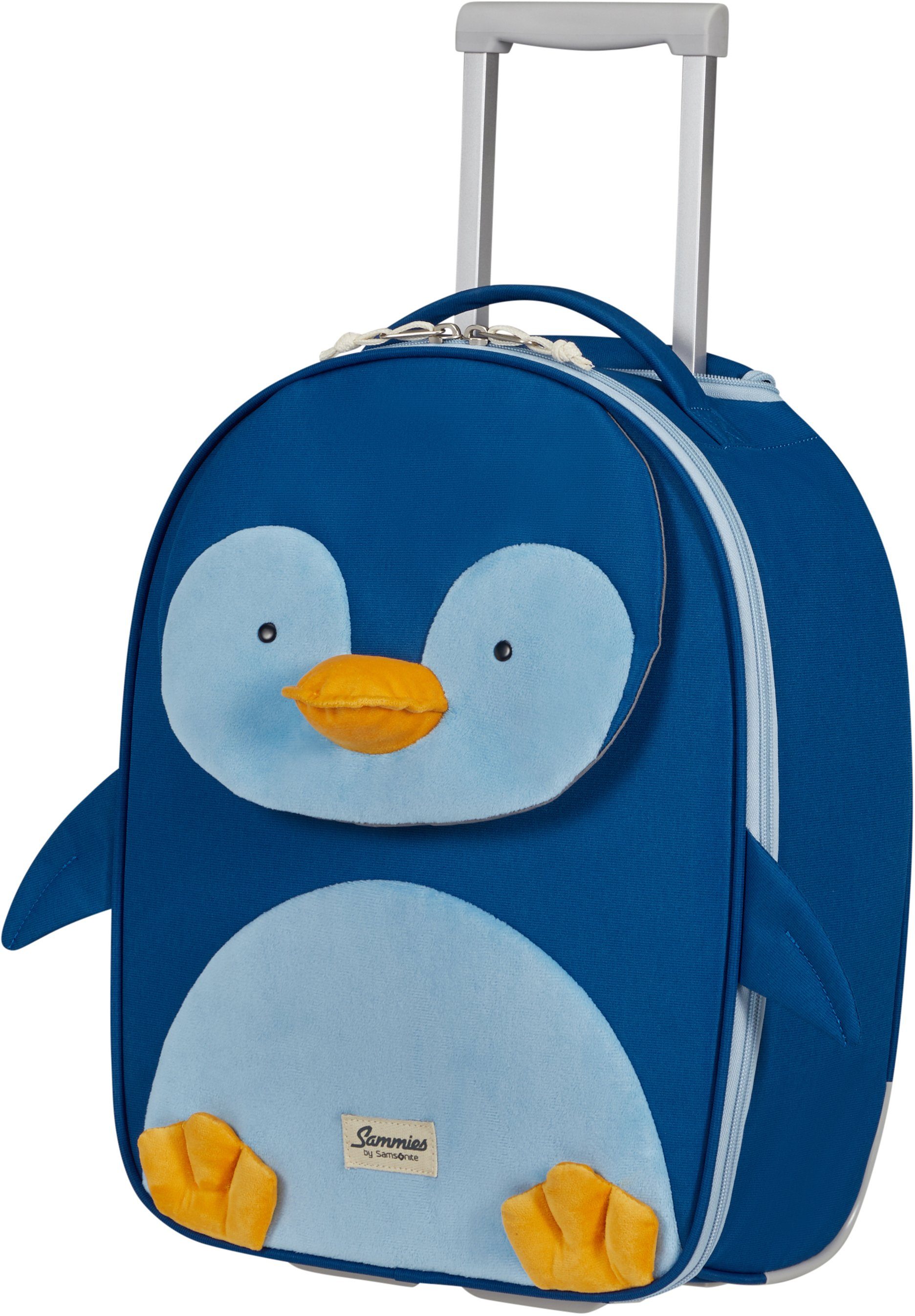 Samsonite Kinderkoffer Happy Sammies ECO, Penguin Peter, 2 Rollen, mit arretierbarem und versenkbarem Druckknopf-Trolleysystem
