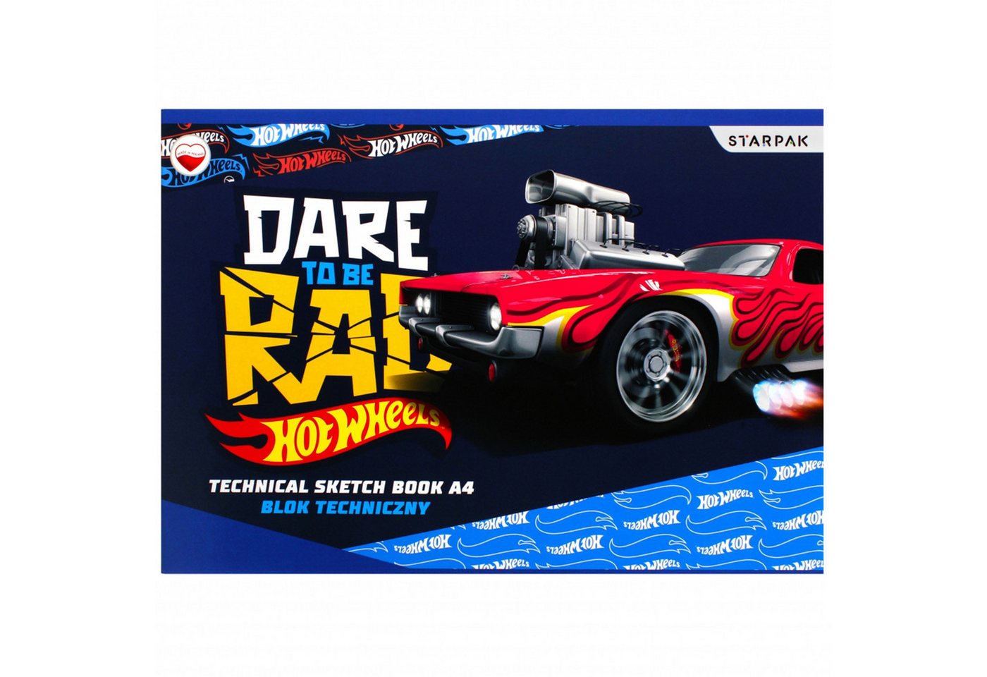 Thumbnail - Sarcia.eu Malblock Hot Wheels Technikblock Weiß A4 10 Blatt