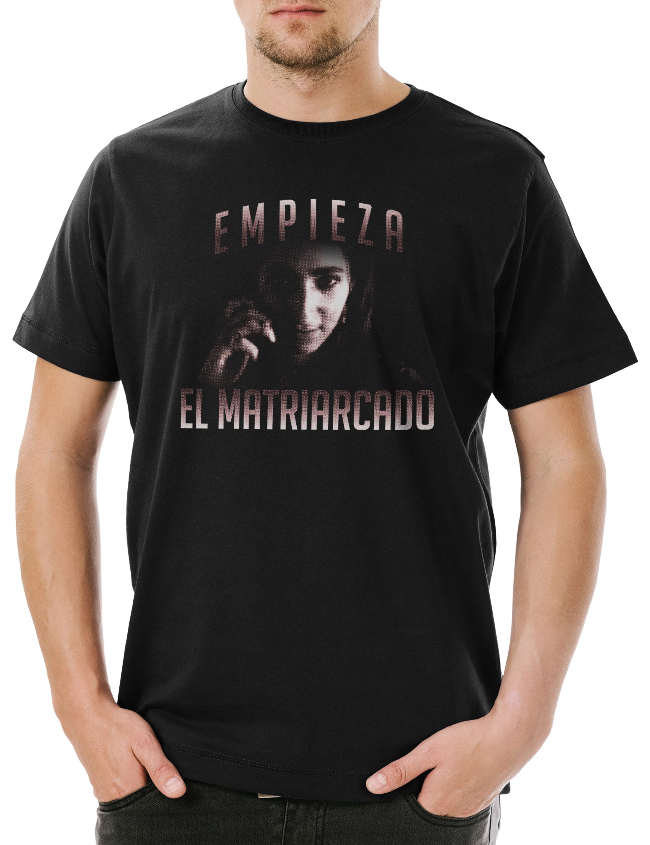 Print-Shirt Empieza El Matriarcado Herren T-Shirt Bank Money Cash Überfall