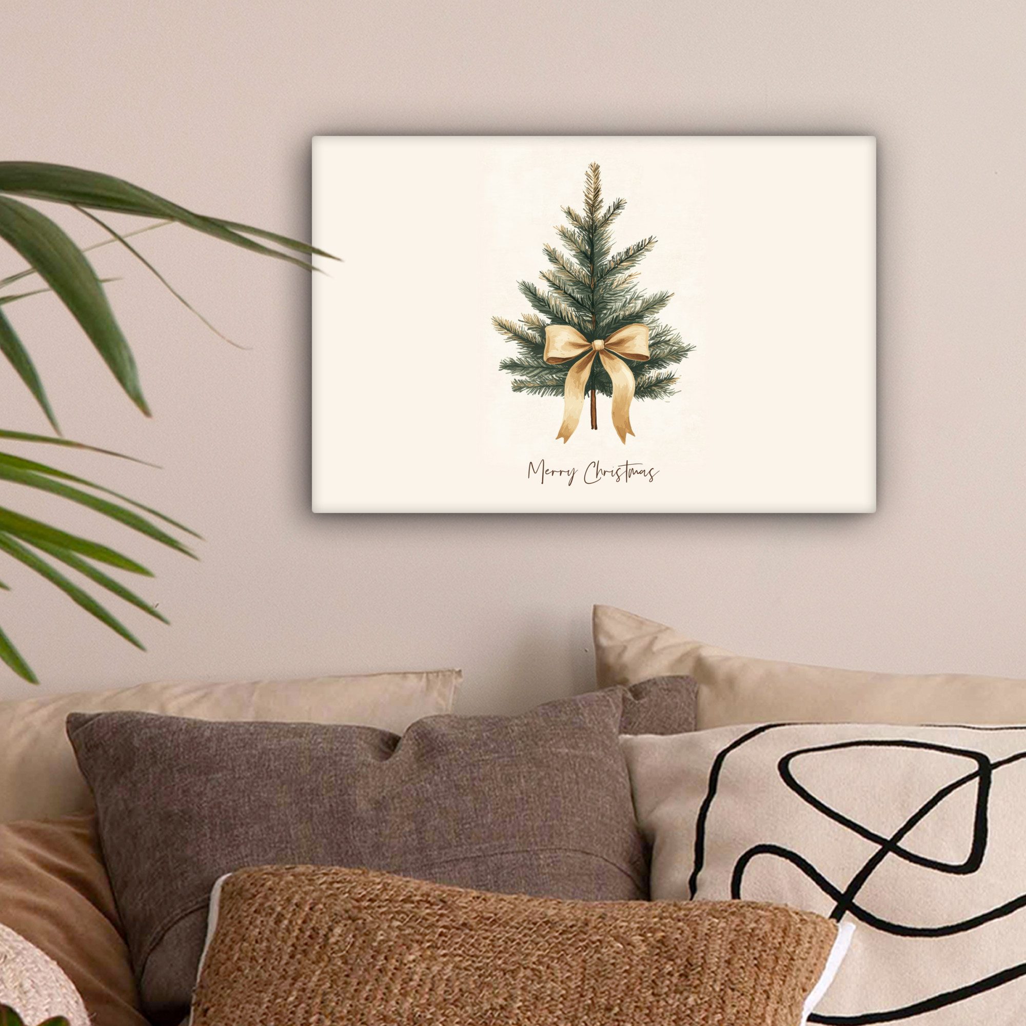 OneMillionCanvasses® Leinwandbild Weihnachtsbaum - Weihnachten - Frohe Weih günstig online kaufen