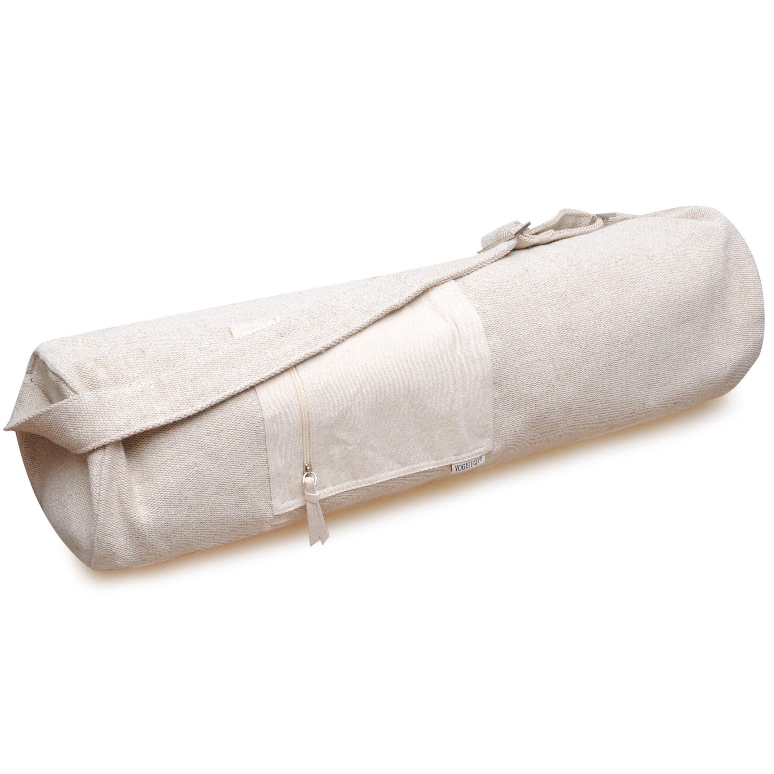 Yogistar Yogatasche Yogatasche yogibag® basic - zip - jute - 65 cm - nature creme (Standard, Standard), Jutetasche: hochwertig, funktional, einzigartiges Design