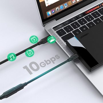 UGREEN Kabelverlängerungsadapter USB C (männlich) - USB C (weiblich) 100W Smartphone-Adapter, 100 cm