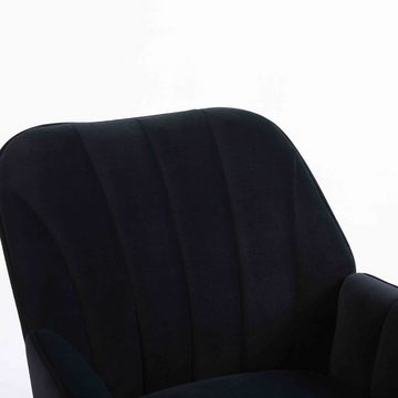 OKWISH Loungesessel Einzelsessel, Polstersessel, Loungesessel, Fernsehsessel (Büro Freizeit Gepolsterte Einzelsofa Stuhl), Kaffee Stuhl mit Metallbeinen