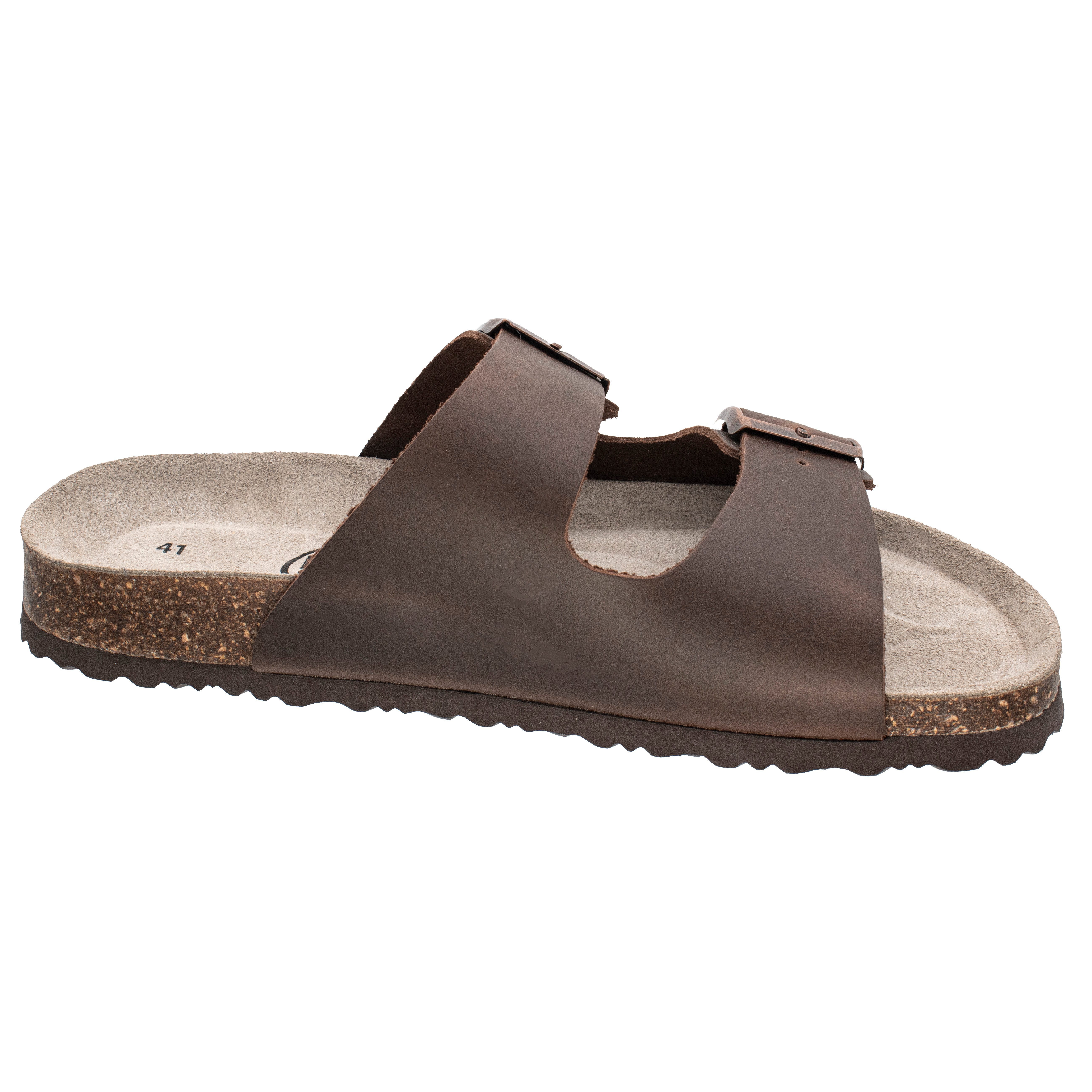 Fischer-Markenschuh Bruno Pantolette aus Leder, mit gepolstertem Lederfußbe günstig online kaufen