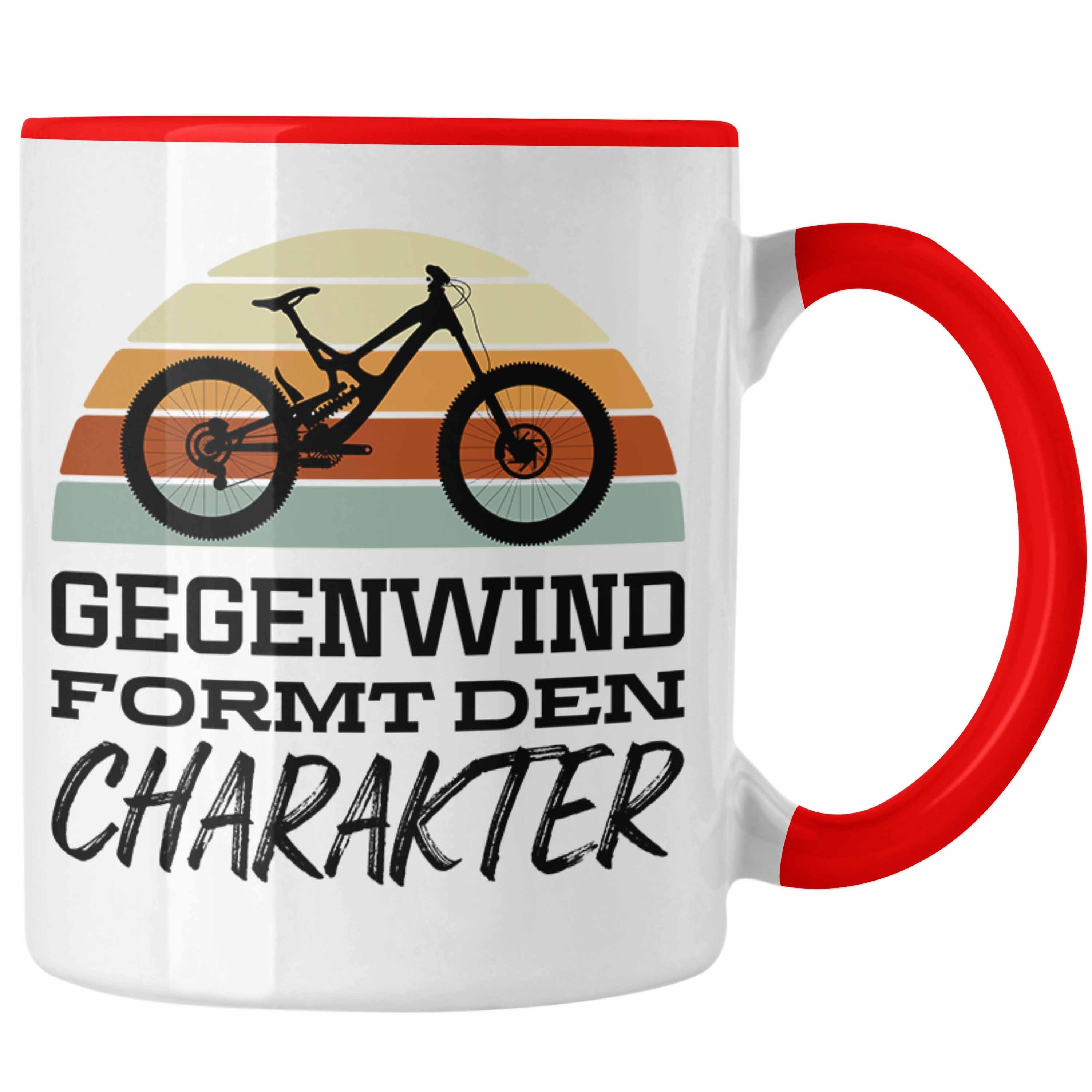 Trendation Tasse Trendation - Fahrrad Radfahrer Geschenk Rennrad Bike Geschenkideen Tasse Fahrradfahrer Kaffeetasse Rot | Teetassen