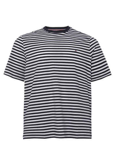 Tommy Hilfiger Big & Tall T-Shirt (1-tlg) mit Tommy Hilfiger Markenstreifen innen im Ausschnitt