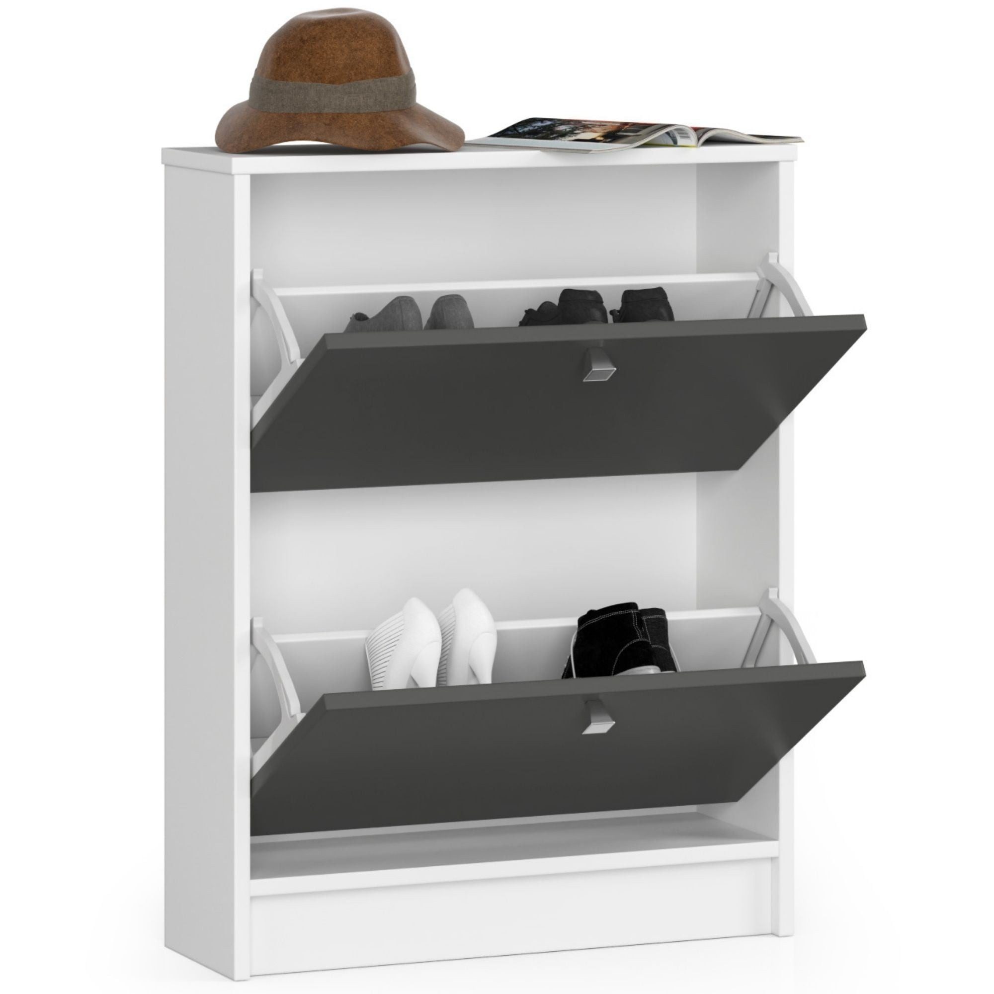 Raumhirsch Furniture Schuhschrank für 18 Paar Schuhe - Kompakte Lösung - Schuhregal Praktischer Schuhschrank – Schuhkommode für bis zu 18 Paar Schuhe