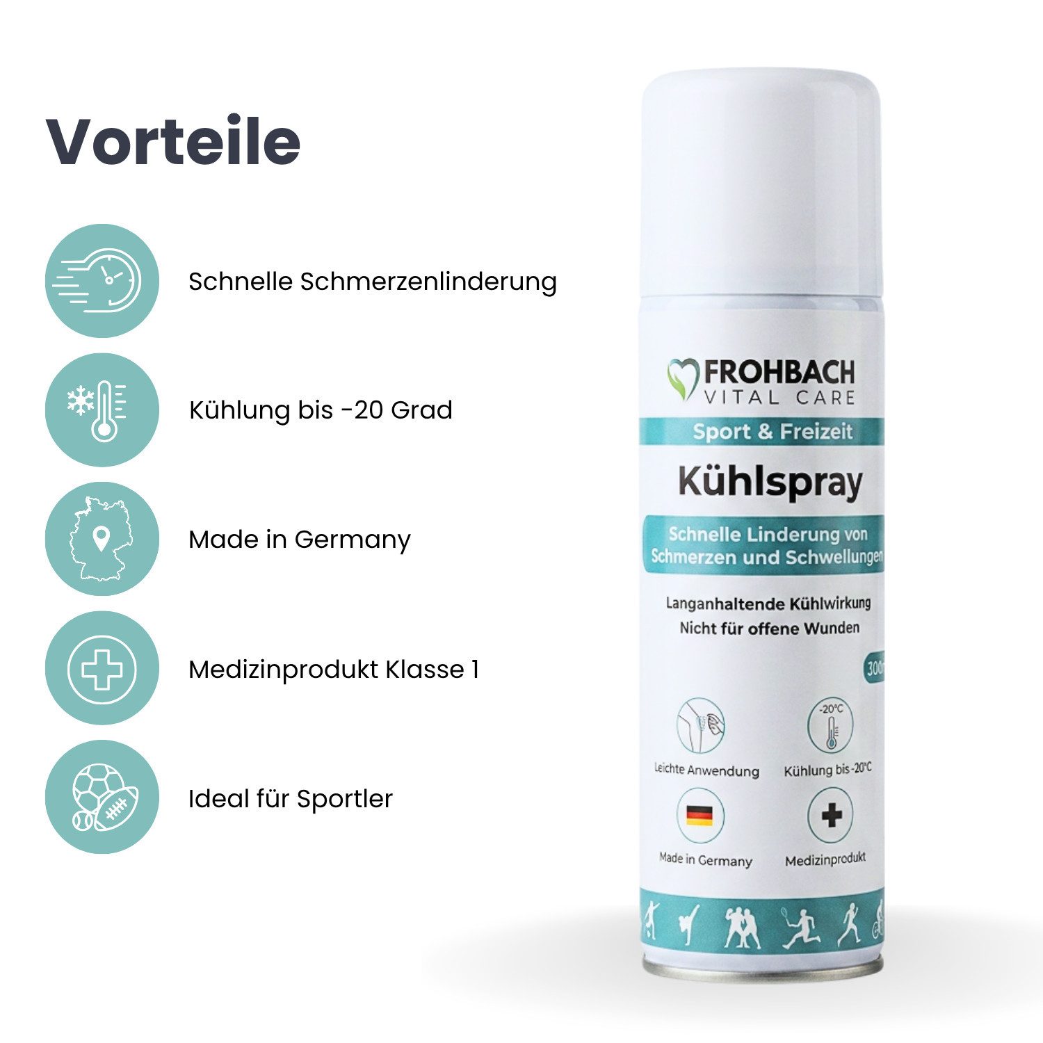 Frohbach Kühlpad Frohbach - Kühlspray zur schnellen Linderung von Schmerzen, 1-tlg.