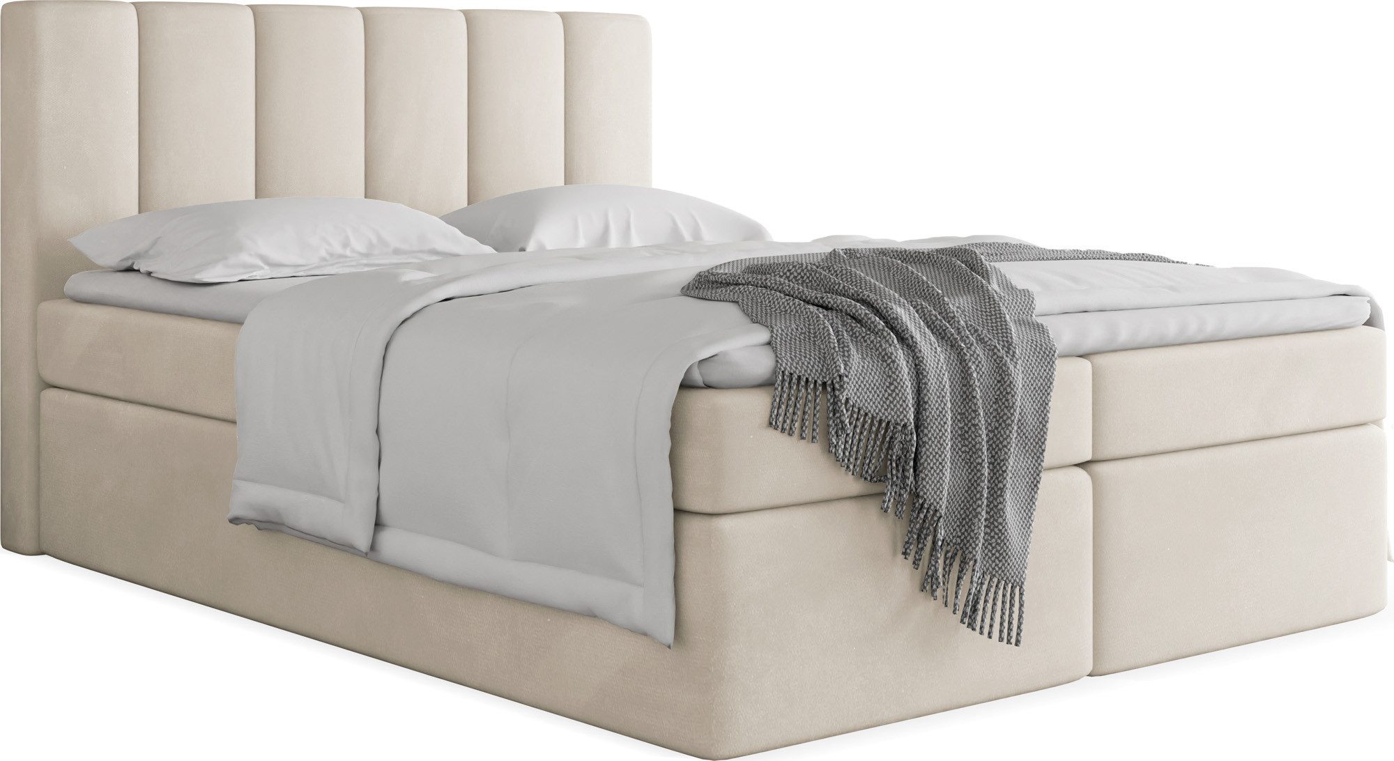 WFL GROUP Boxspringbett Amira (erhältlich in 5 Größen 120x200, 140x200, 160 günstig online kaufen