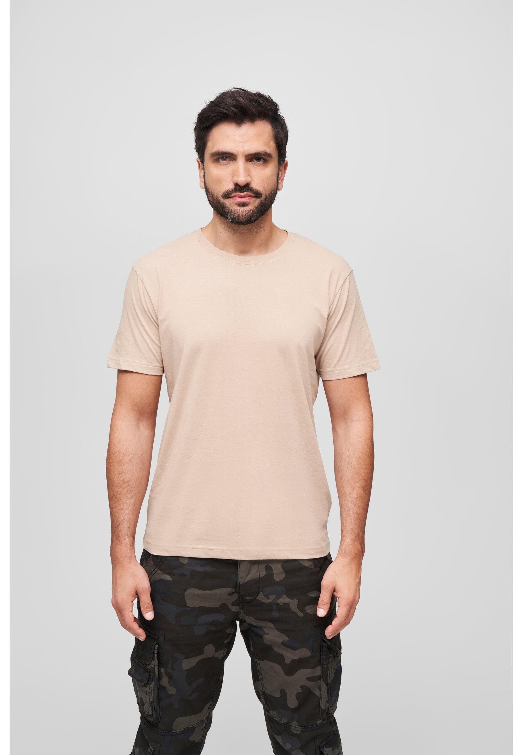 Brandit Kurzarmshirt Herren Premium Shirt (1-tlg) beige Brandit