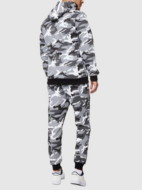 John Kayna Jogginganzug Herren Jogginganzug Mike Tyson Sportanzug Camouflage Trainingsanzug (Sportanzug Jogger Trainingsanzug), Fitness Freizeit Casual