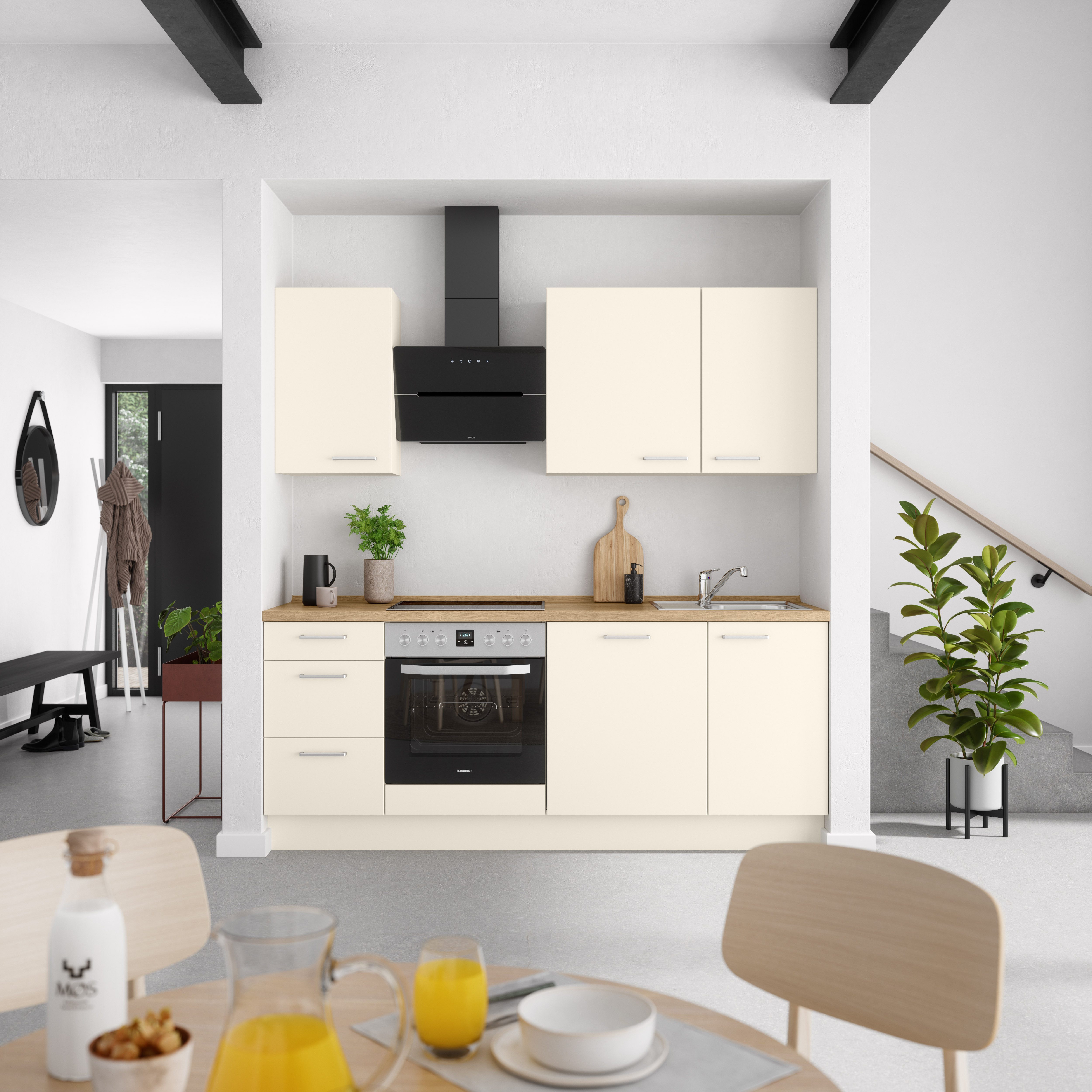 nobilia® Küchenzeile "Touch II", vormontiert, Ausrichtung günstig online kaufen