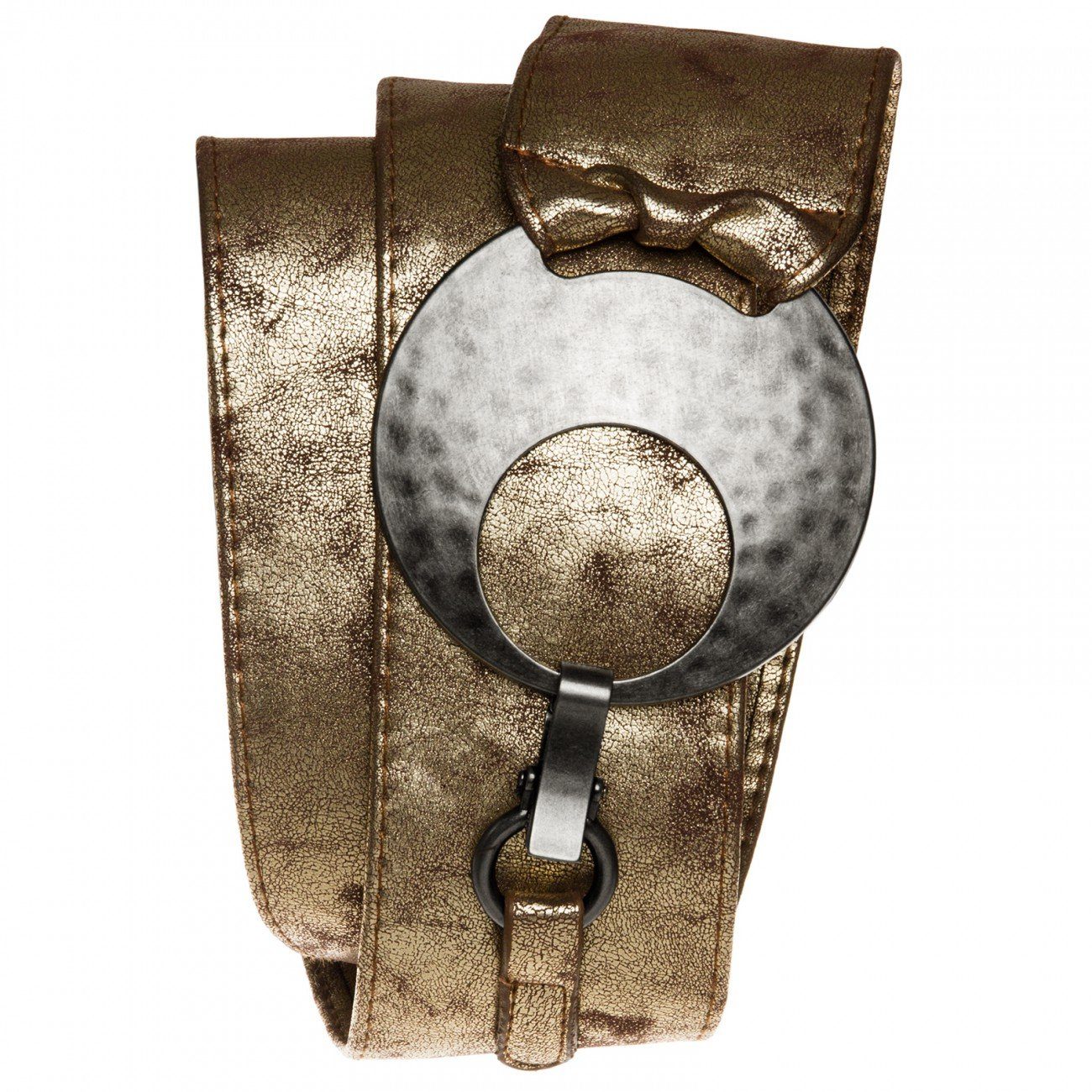 Caspar Taillengürtel GU225 Breiter Damen Gürtel mit grosser Schnalle