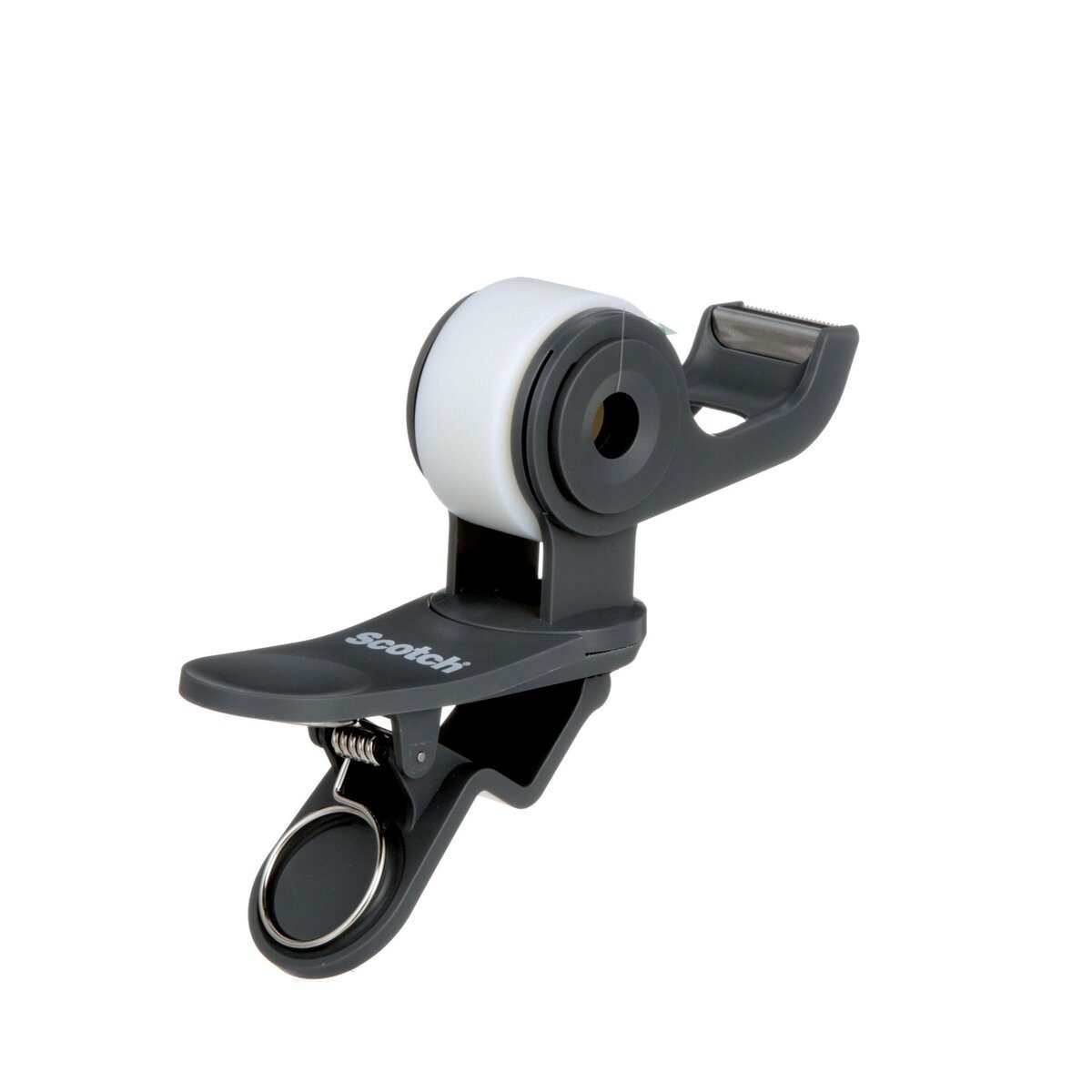SCOTCH Klebestreifen Klebebandabroller Clip & Twist - inkl. 1 Rolle 19 mm x 8,89 m dunkelgr