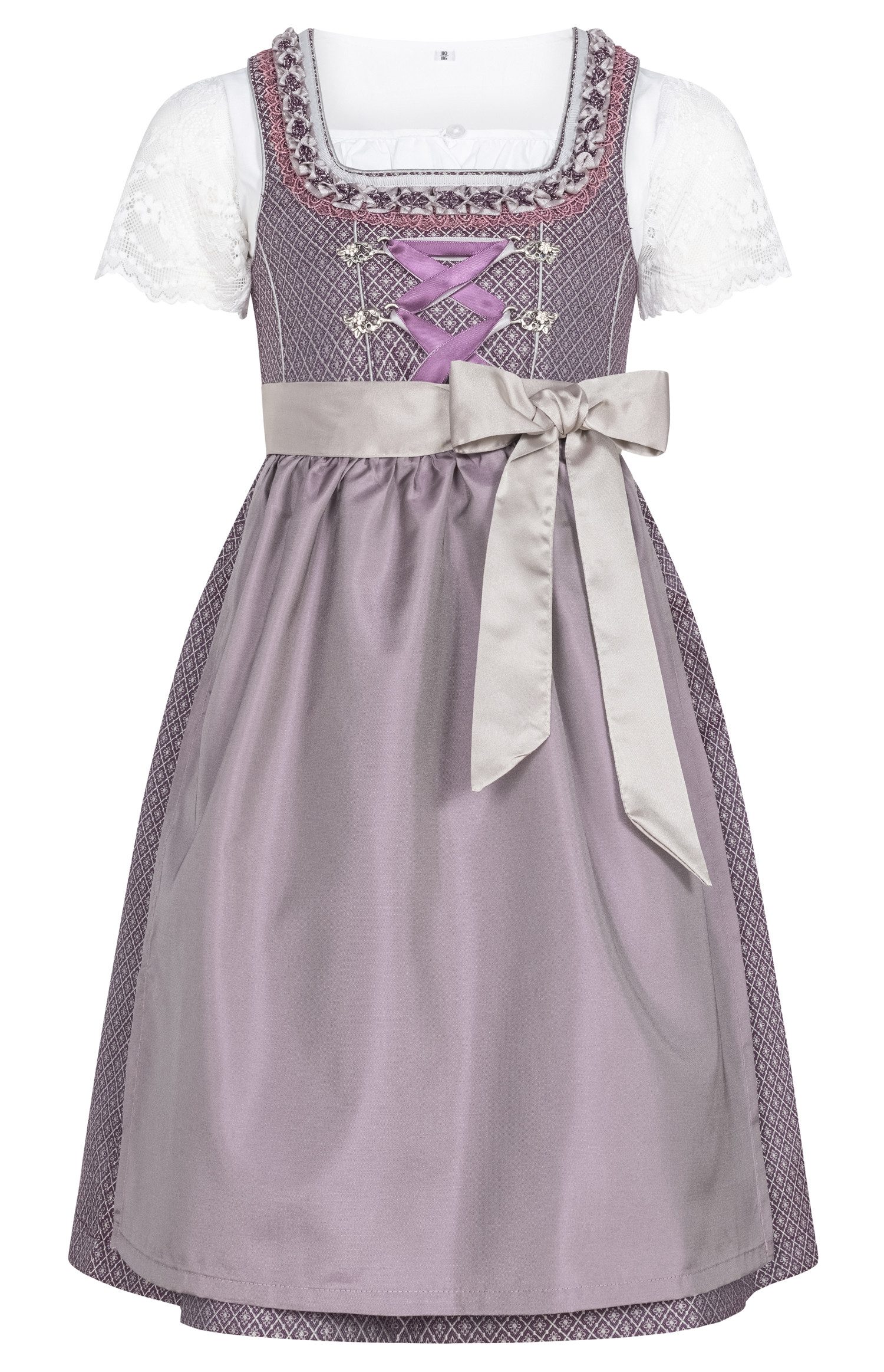 Nübler Дирндль Kinderdirndl Gavrila in Aubergine von Nübler