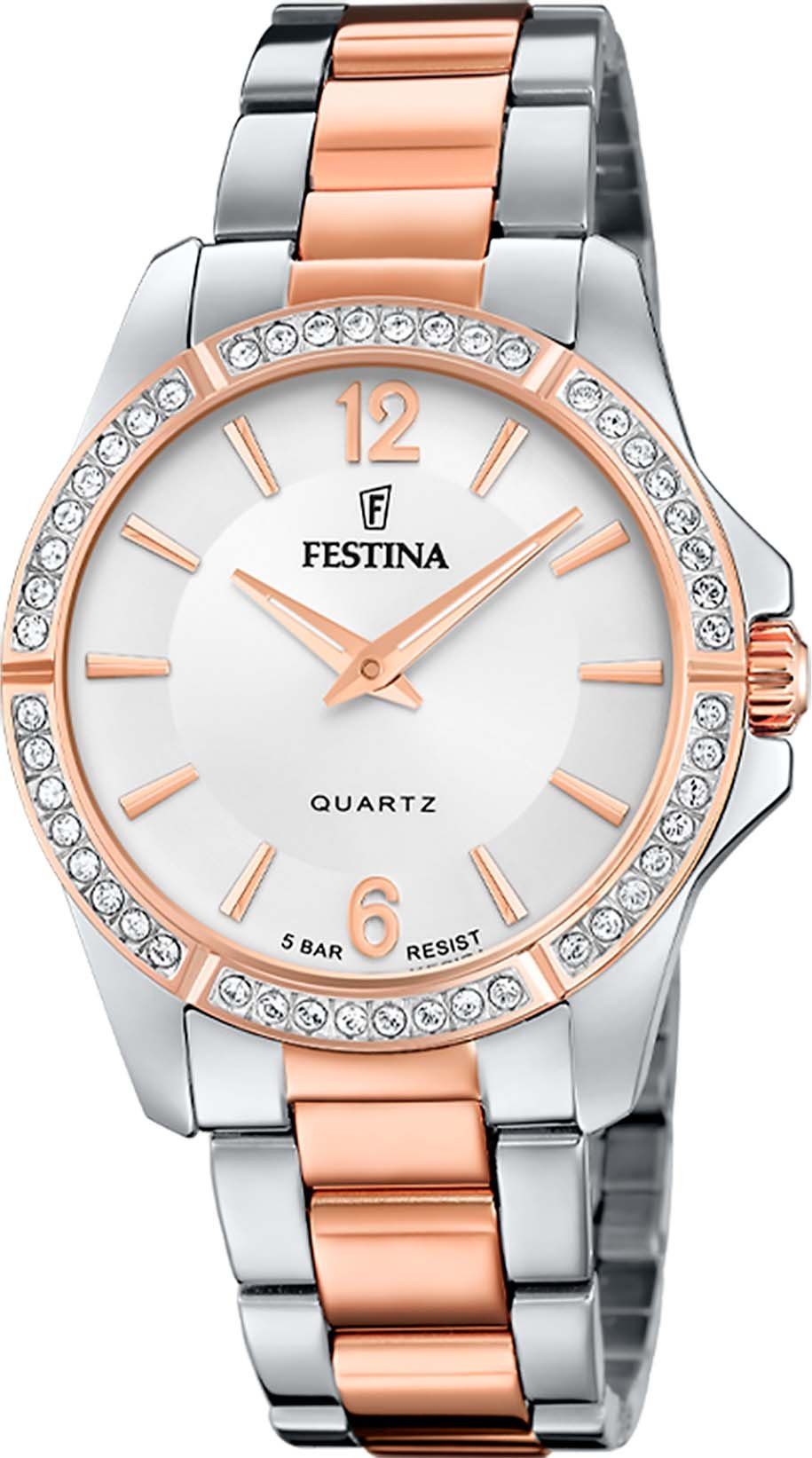 Festina Quarzuhr Mademoiselle F20595/1, Armbanduhr, Damenuhr, günstig online kaufen