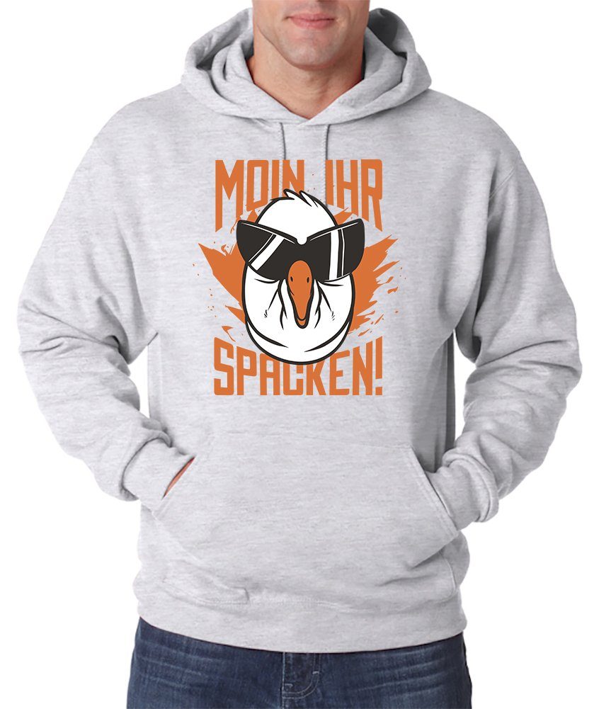 Kapuzenpullover Herren MOIN IHR SPACKEN Herren Hoodie Pullover