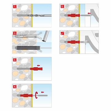 TOX-DÜBEL-TECHNIK Universaldübel, TOX Spiegelbefestigung Look