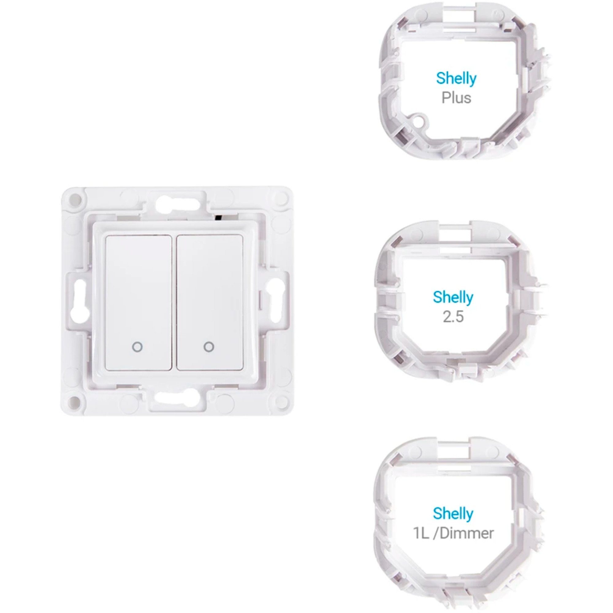 Shelly 2, Lichtschalter Taster Shelly Wall Smarter Switch