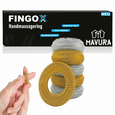MAVURA Massageroller FINGOX Akupressur Ringe Finger Massage Akupunktur Handmassage, 6-tlg., Entspannung Faszien, Massagering Durchblutung Anti Stress Antistress Ring