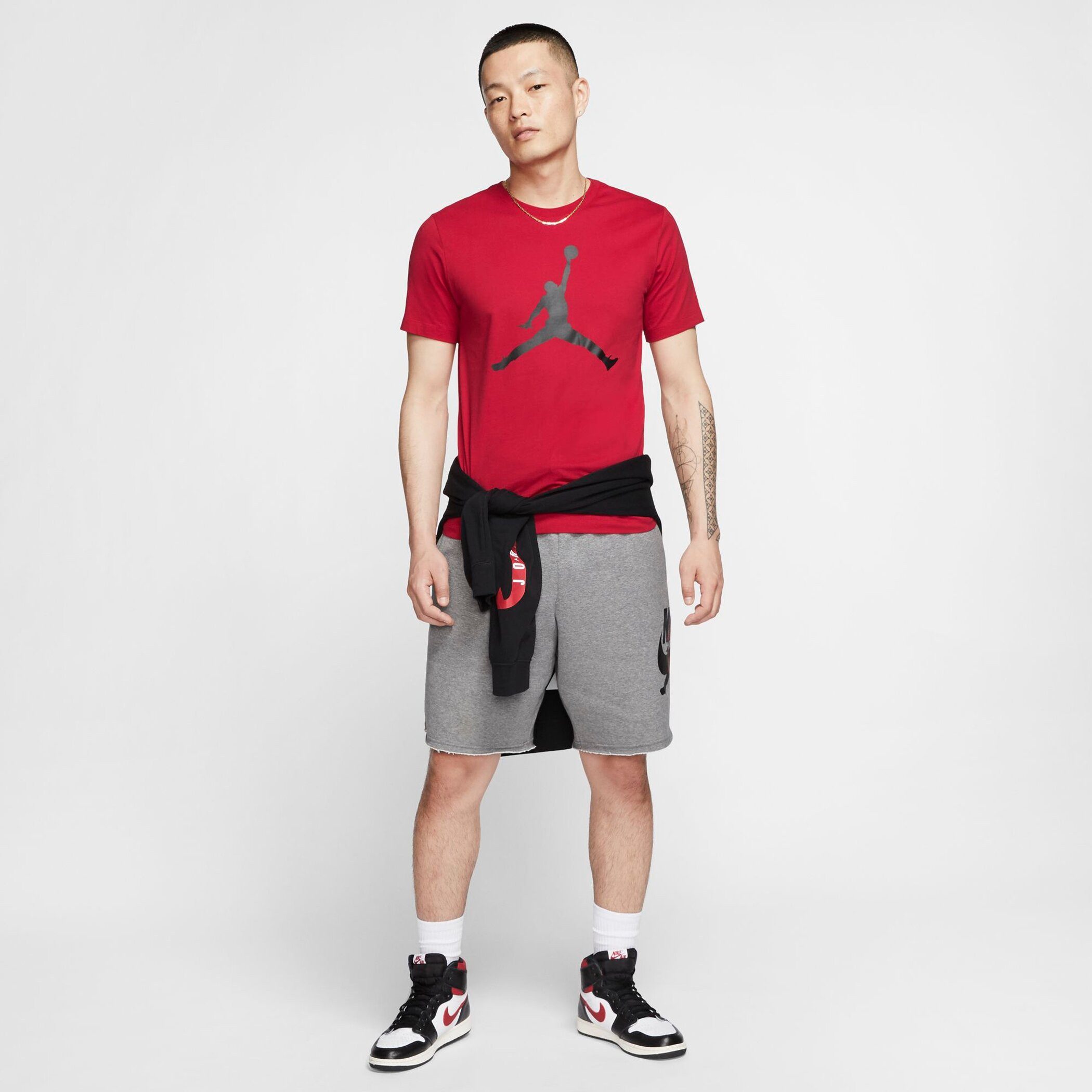 Jordan Trainingsshirt M J JUMPMAN SS CREW relaxte Passform, sportlicher Stil, aus Baumwolle – Bild 4 von 5