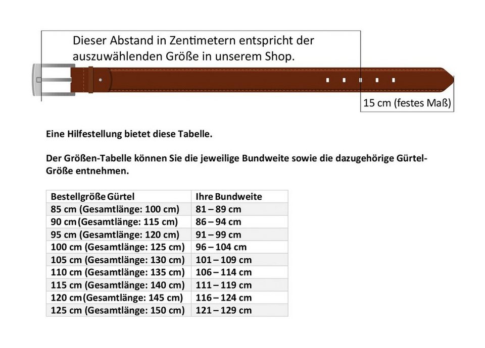 MONTI Flechtgürtel ROM stufenlos verstellbar, Business-, oder klassischer  Look