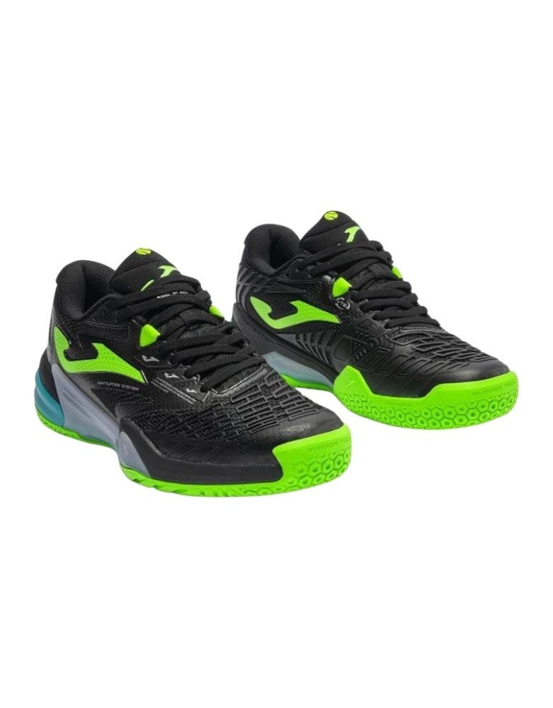 Joma Roland 2601 Allcourt/Dämpfung schwarz/fluogrün Herren Tennisschuh