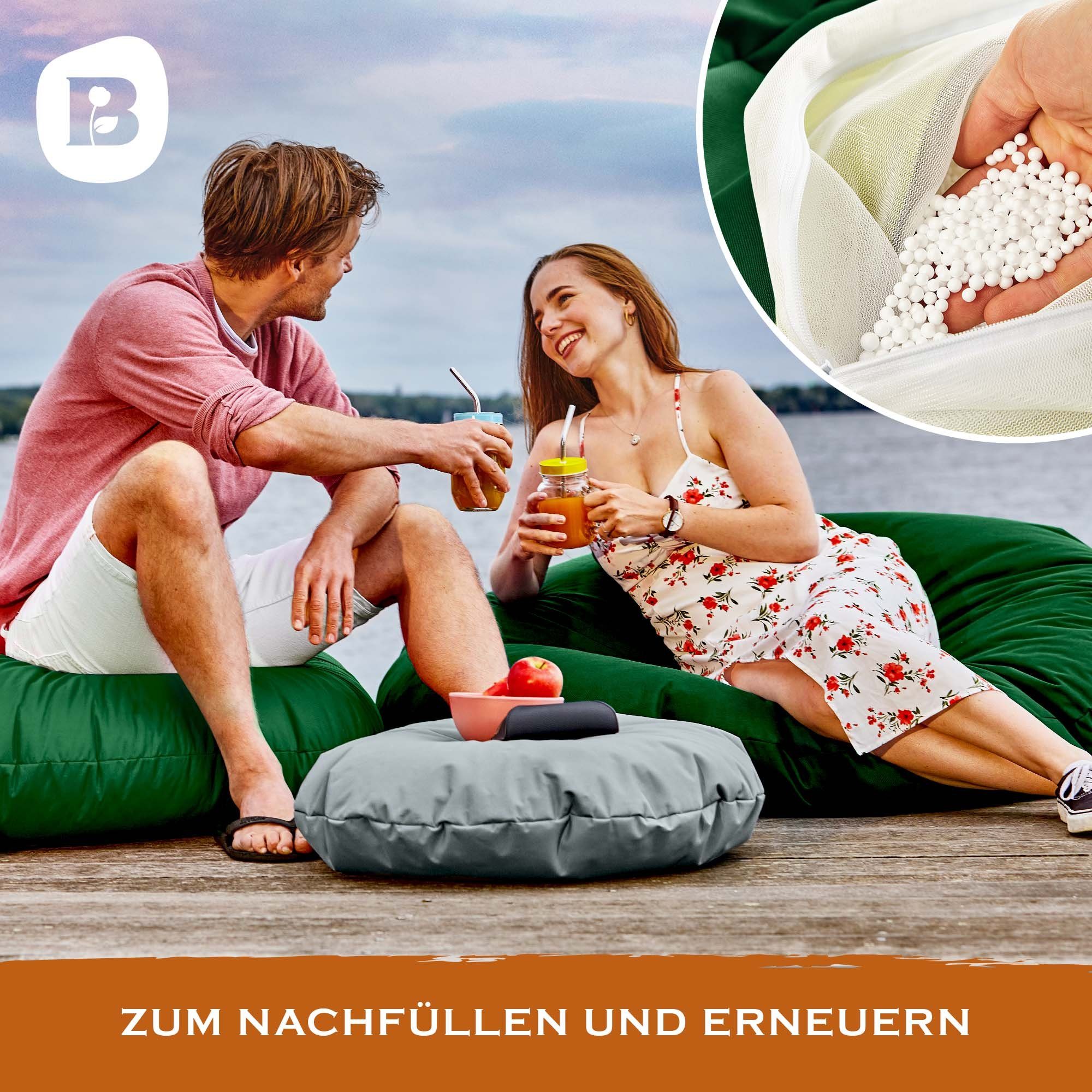 Bonvivre Sitzsack Premium Füllmaterial Sitzsack Stillkissen Nachfüllpack 350 Liter Perlen EPS - (5 Mikroperlen Styroporkugeln Styropor-Kügelchen Pakete Verpackungsmaterial), Kissen-Füllung Liter