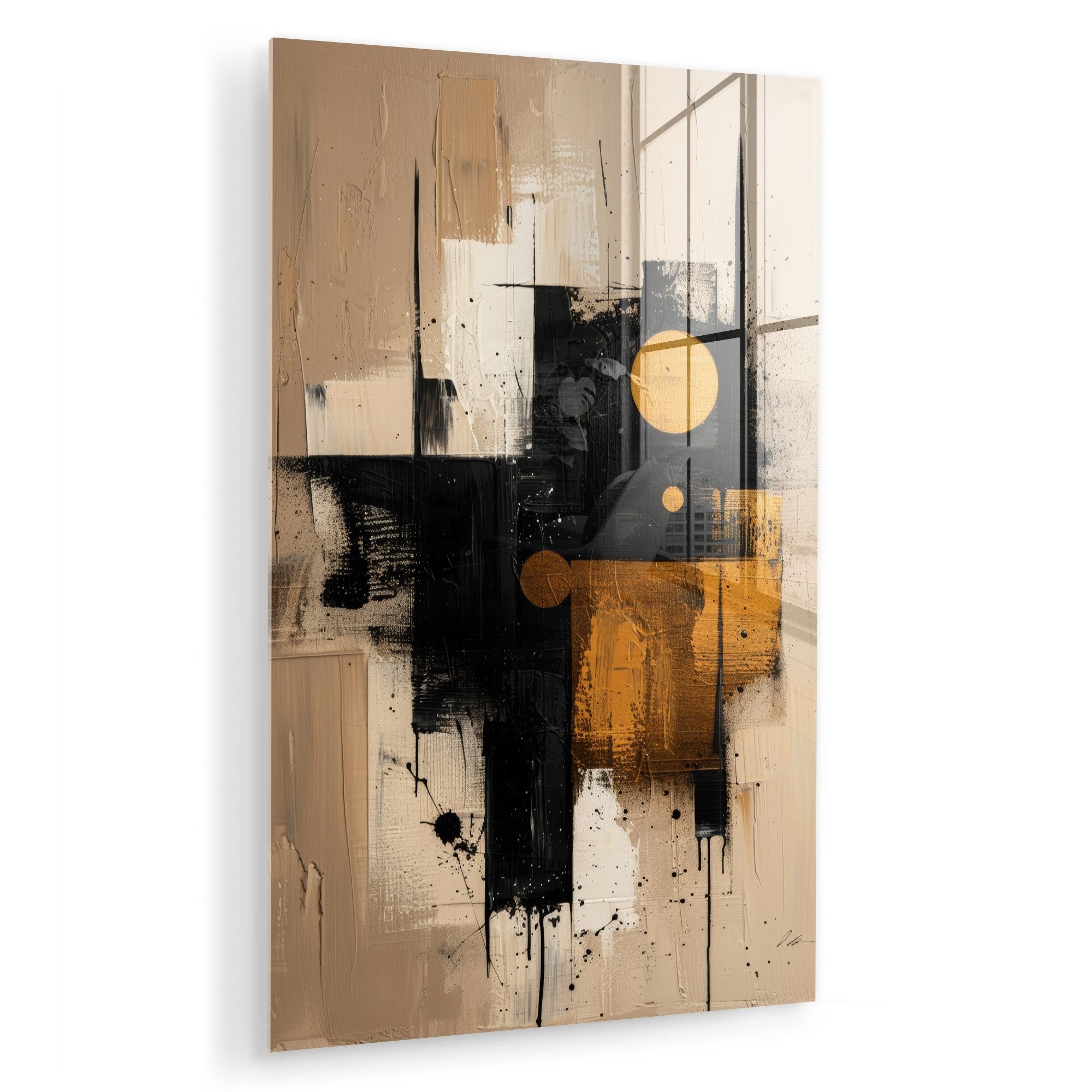 MuchoWow Acrylglasbild Abstrakt - Schwarz - günstig online kaufen