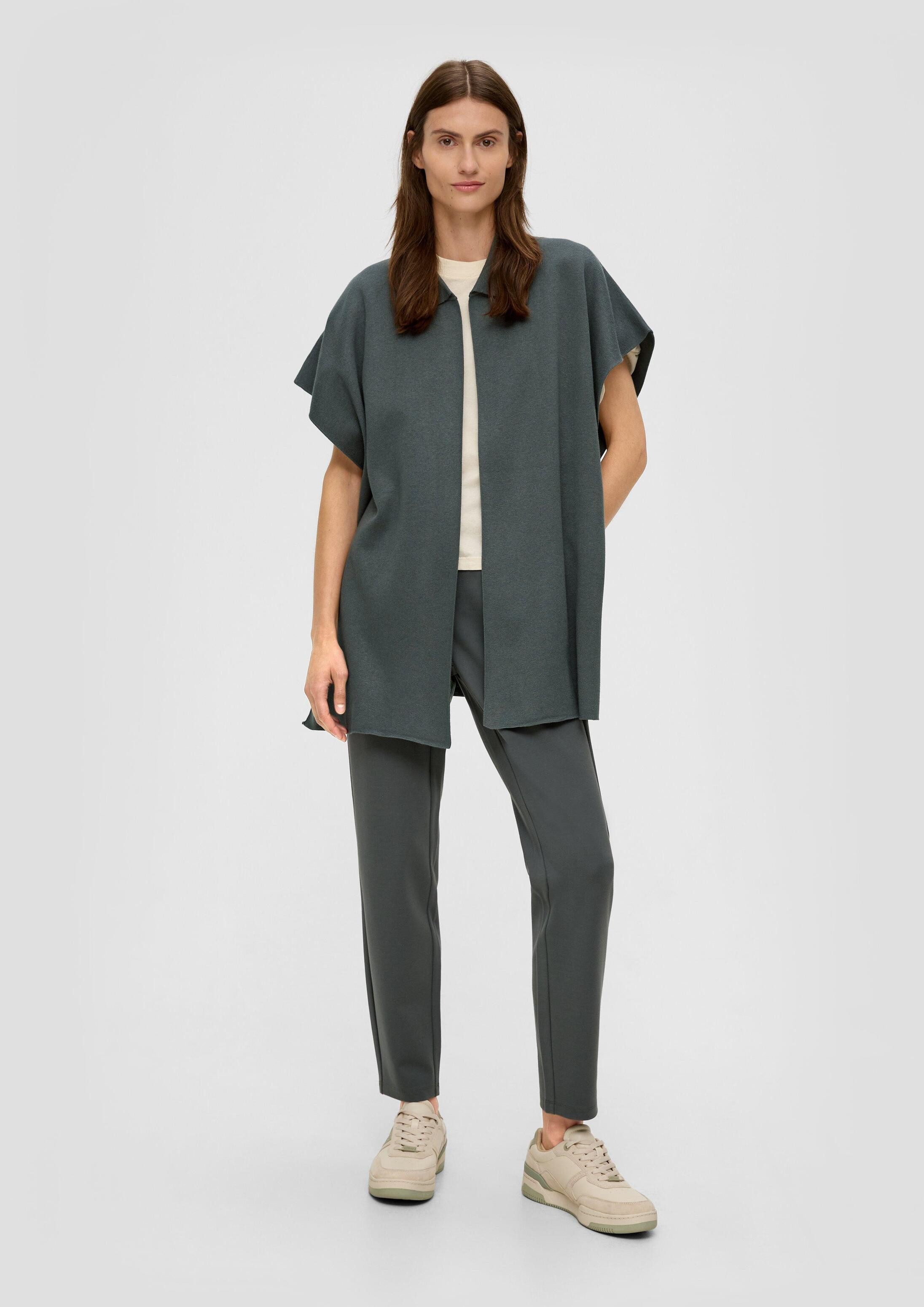 s.Oliver Poncho Indoor-Poncho Strickponcho aus Viskosemix