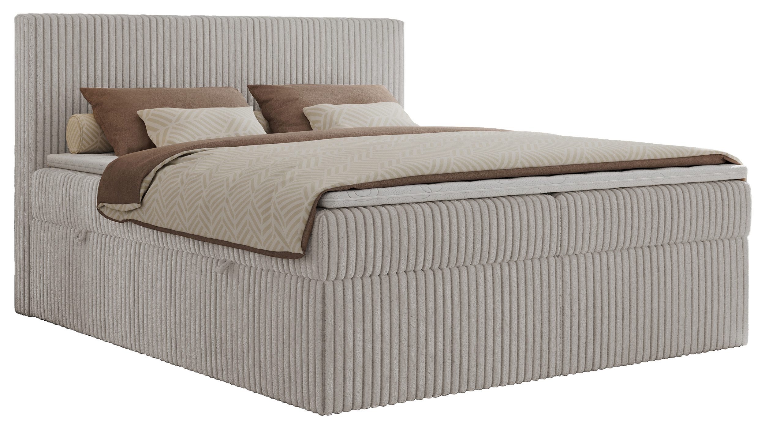 MKS MÖBEL Boxspringbett TILIANO (Packung, Set, Gepolstertes Kopfteil, Visco günstig online kaufen