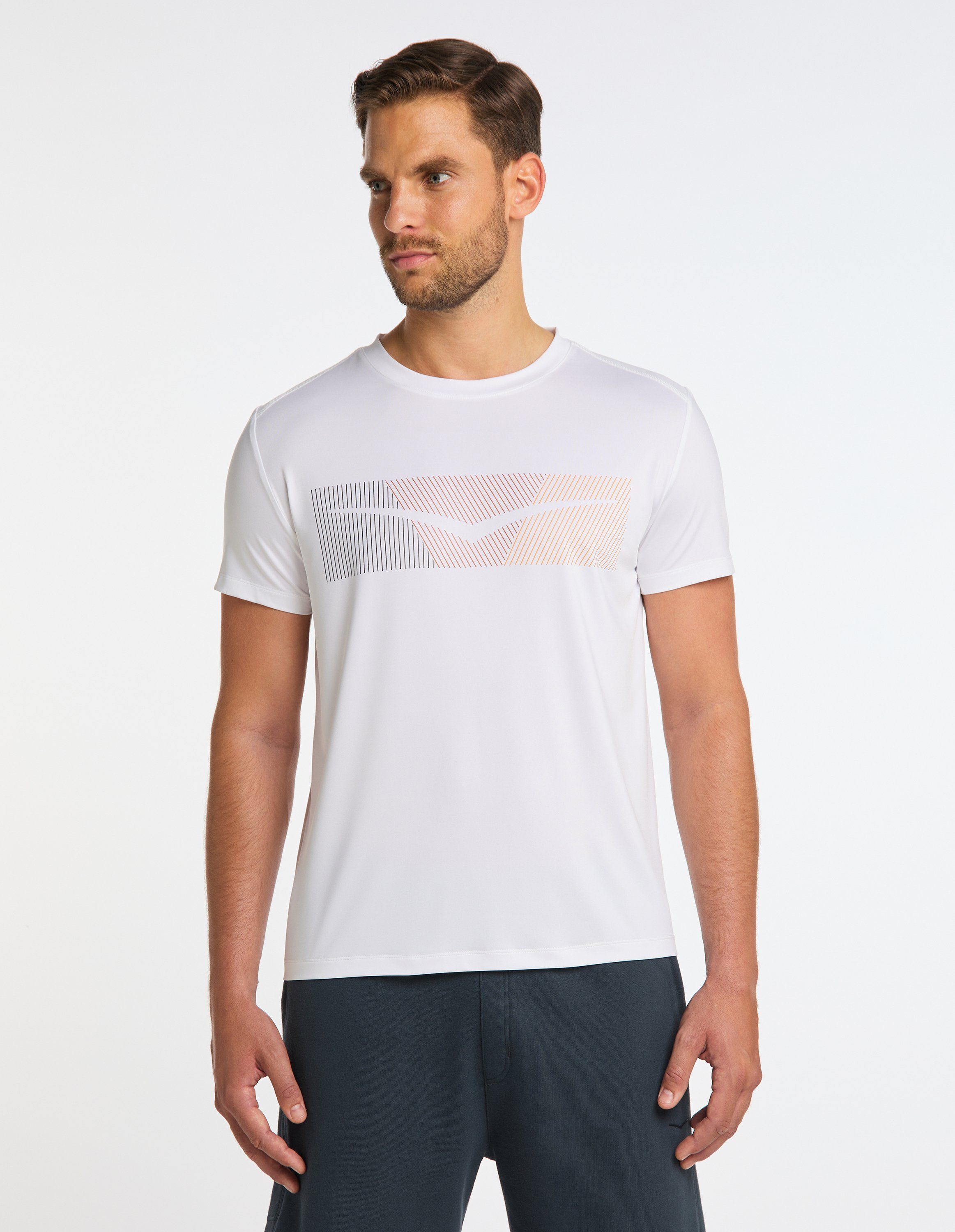 T-Shirt Men HAYES white Beach Venice VB T-Shirt