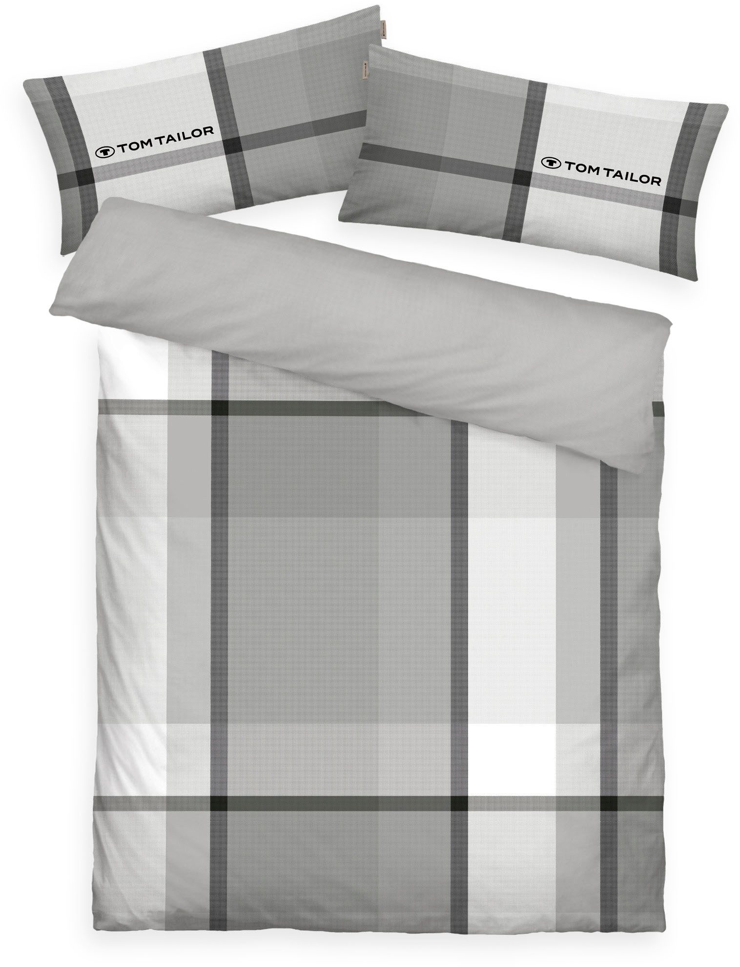 TOM TAILOR HOME Bettwäsche Lenny, Renforcé, 3 teilig, mit GRATIS-Zugabe: Kissenhülle 1tlg., in Biber und Renforcé erhältlich