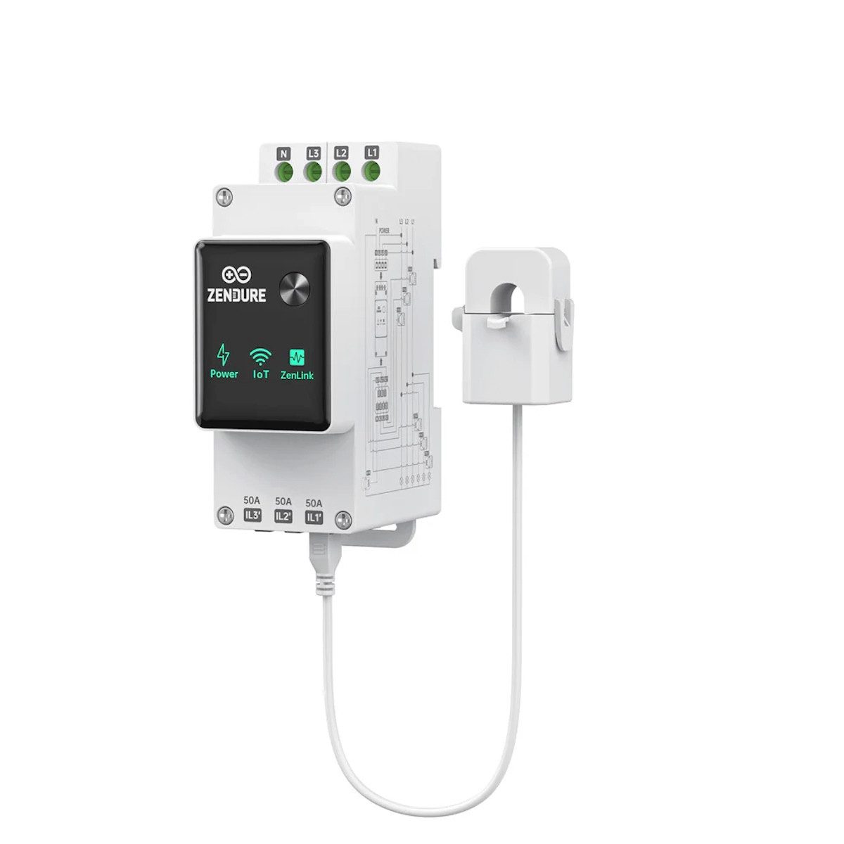 Zendure Solarmodul Zendure Smart Meter 3CT 120A 0% MwSt. (gem. §12, Abs. 3 UstG), 3 W, n.a., (Packung, 4-St., mit Zubehör), CT-Klemmen für einfache installation