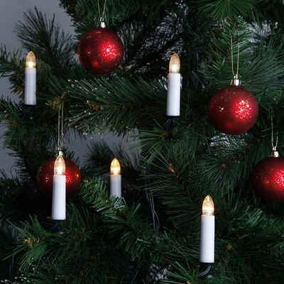 STAR TRADING LED-Christbaumkerzen »LED Kerzenlichterkette Weihnachtsbaumkette 25 Baumkerzen E10 L: 16,8m für Innen«, 25-flammig