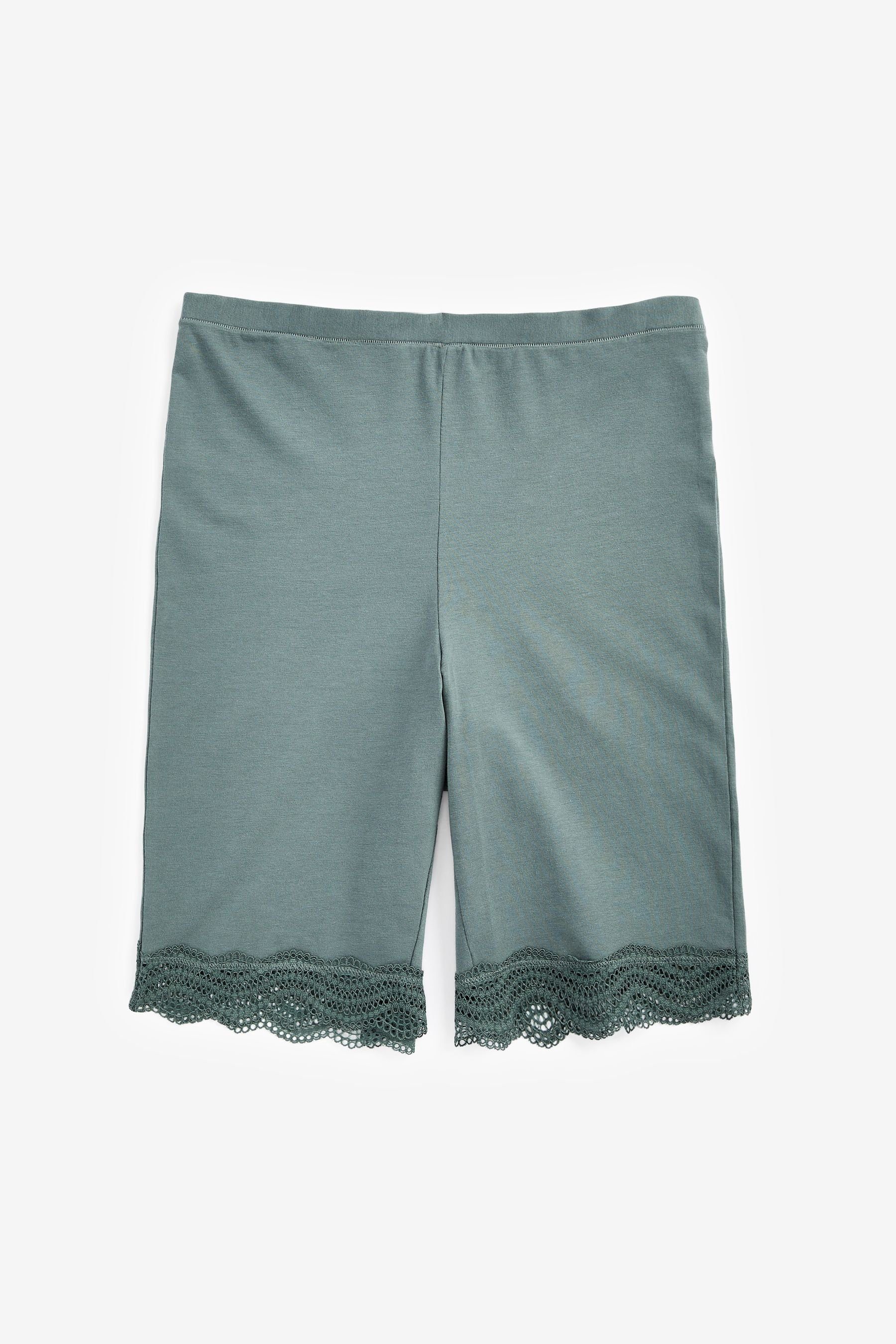 Formstring Baumwollgemisch (2-St) Anti-Scheuer-Shorts im aus Next Green/Pink