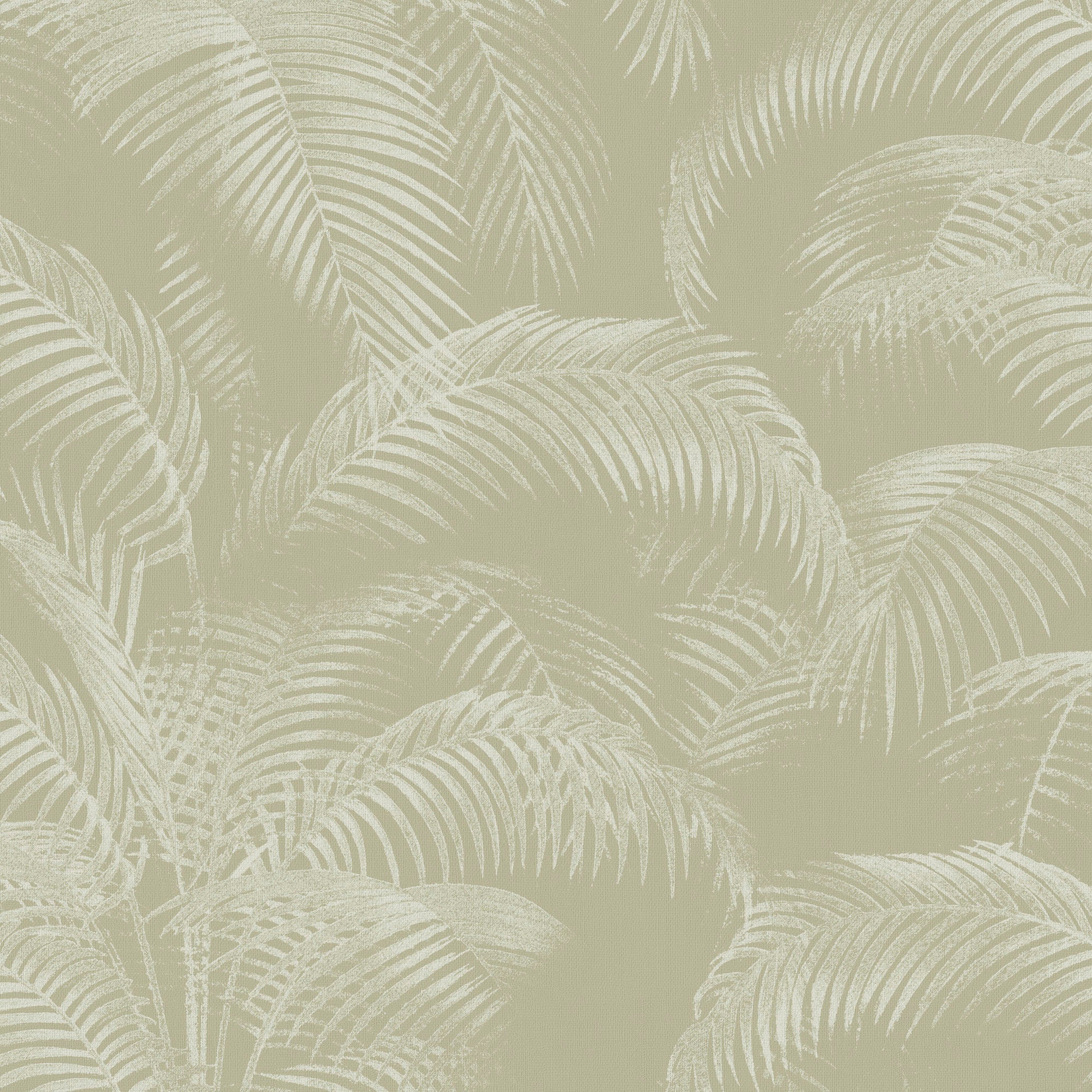 floral Palmen Sand, (1 Superfresco St), Easy texturiert, Vliestapete Motiv,