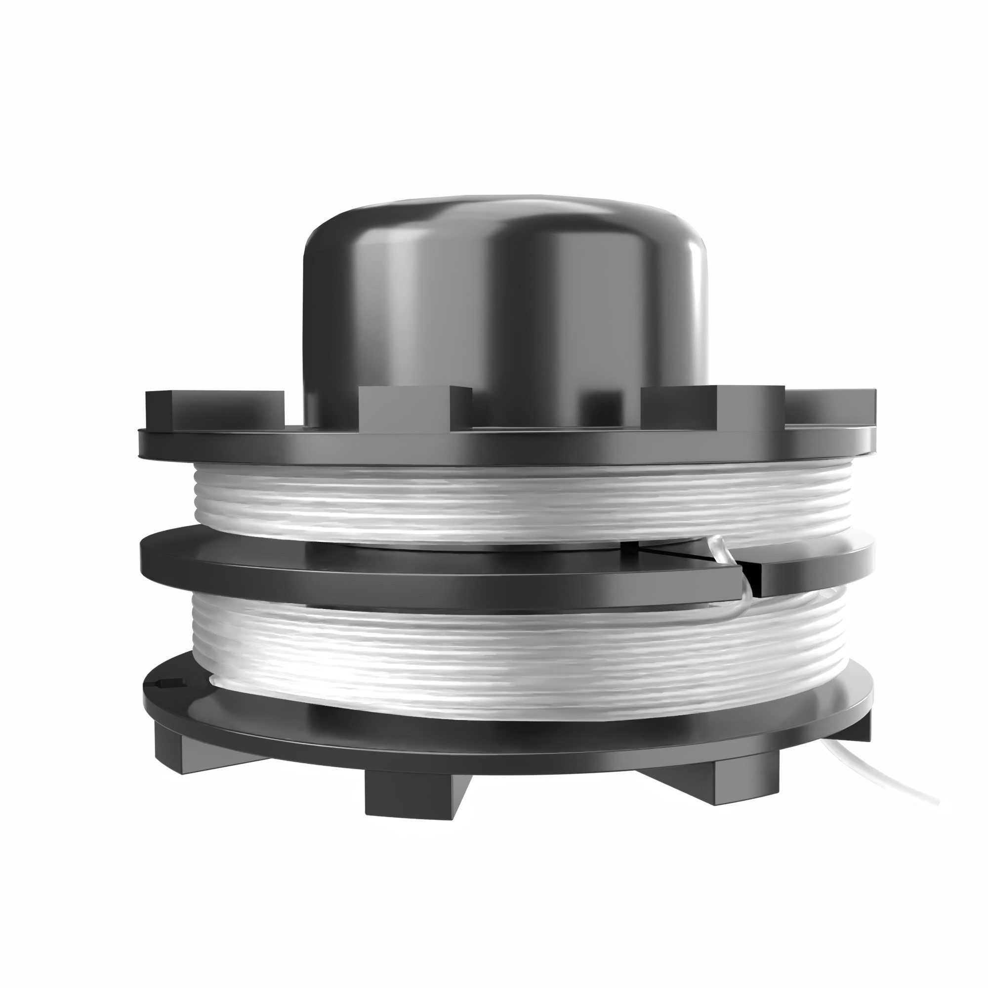 Grizzly Tools Fadenspule Doppelfadenspule für Einhell GP-BC/430 Li BL IKRA IES 1000 C, 6 m Fadenlänge, (1-St), Arbeitsdurchmesser 43 cm