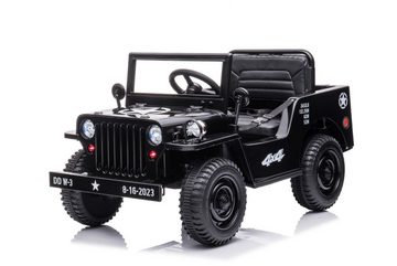 Elektro-Kinderauto JEEP 4x4 ALLRAD schwarz LED+Audio+FB