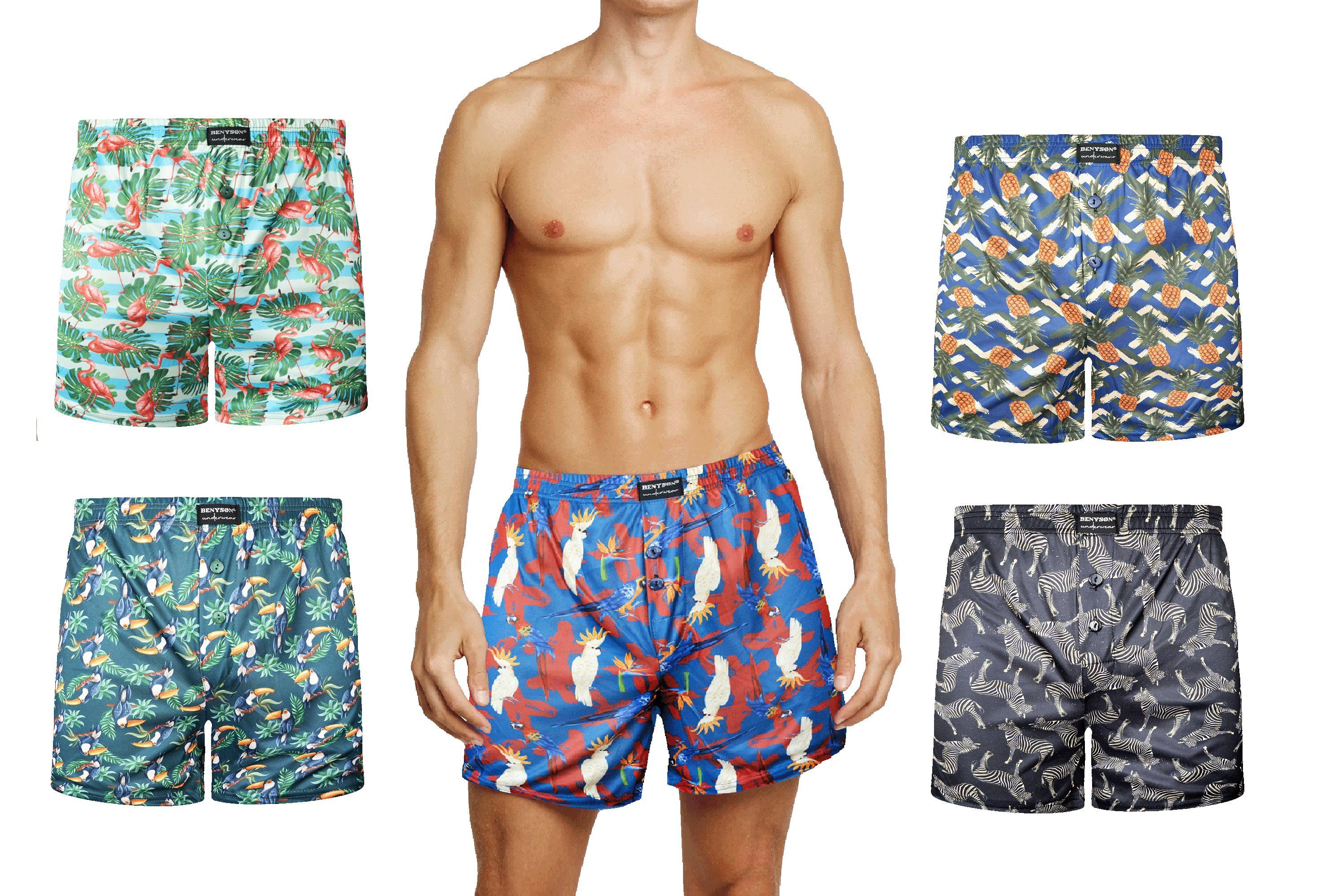 Rungassi Boxer 5er Set Herren Boxershorts Unterhosen Slip BENYSØN günstig online kaufen