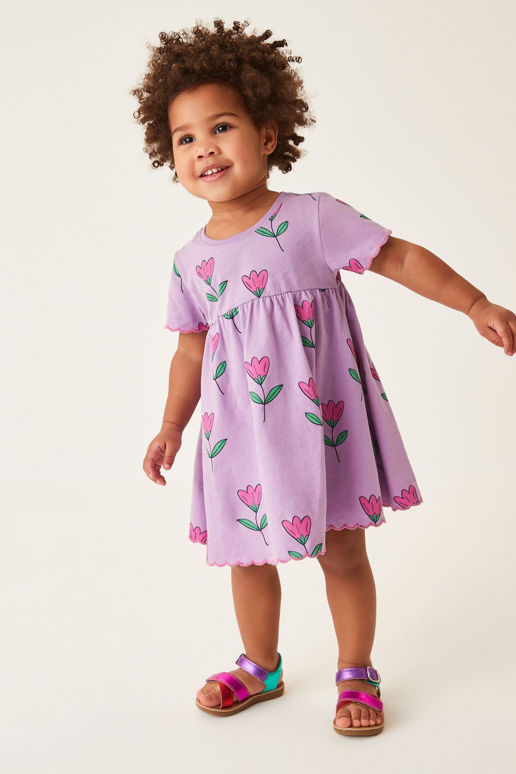 Next Jersey-Kleid Lilac Kurzärmliges (1-tlg) Jerseykleid
