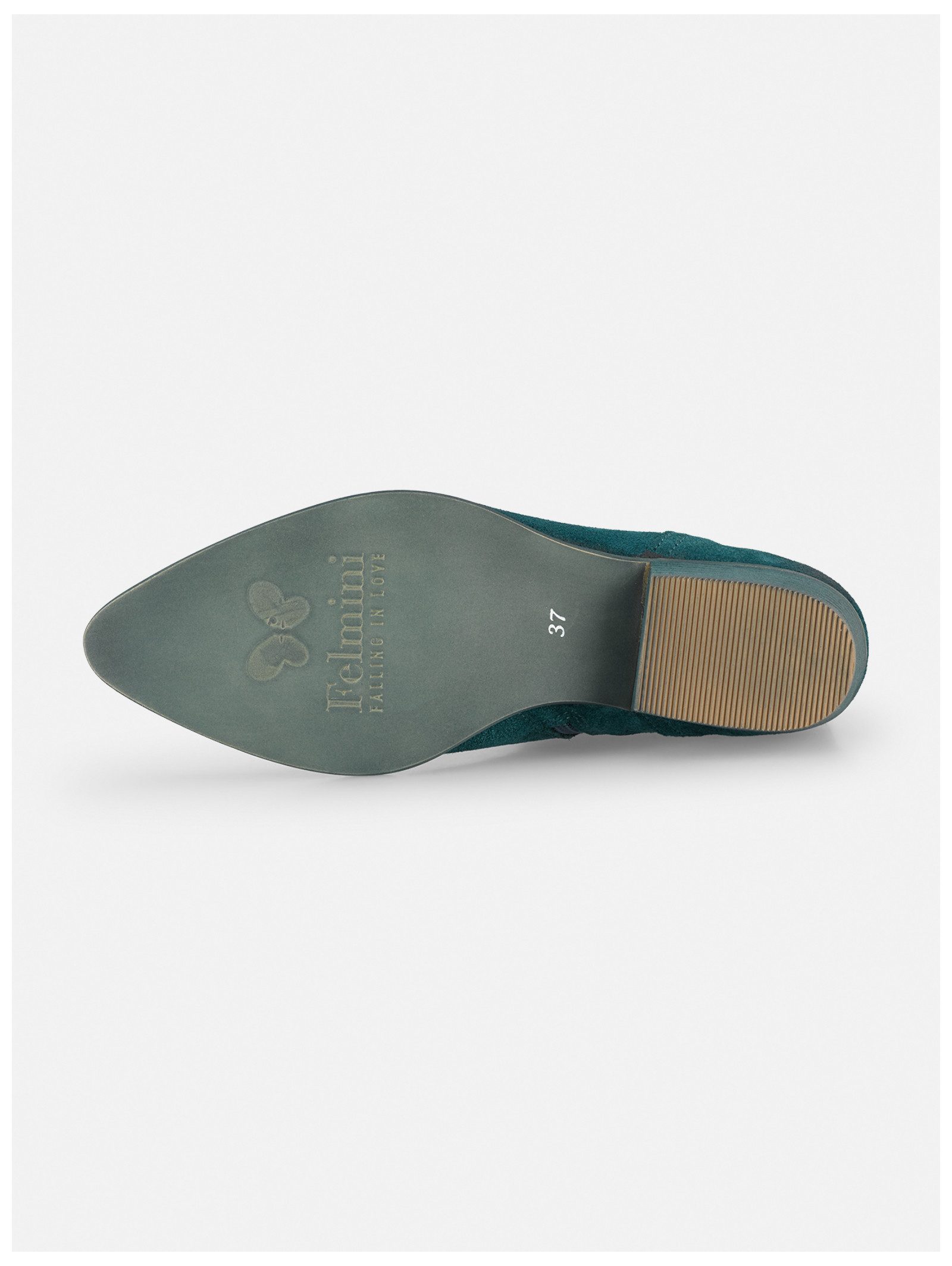 Felmini Stiefelette Leder . Cowboy Stiefelette