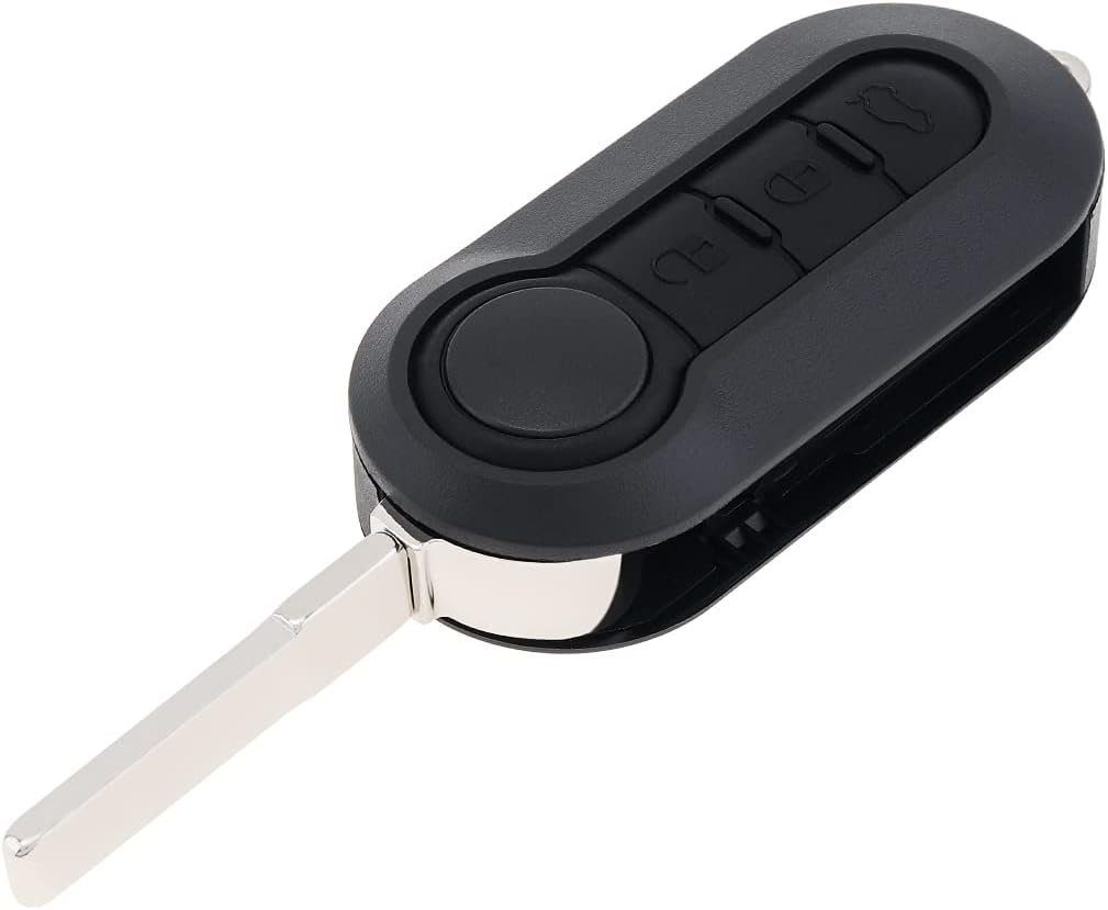 TUABUR Schlüsselanhänger Ersatz-Autoschlüsselgehäuse für Fiat 3-Tasten  (1-tlg)