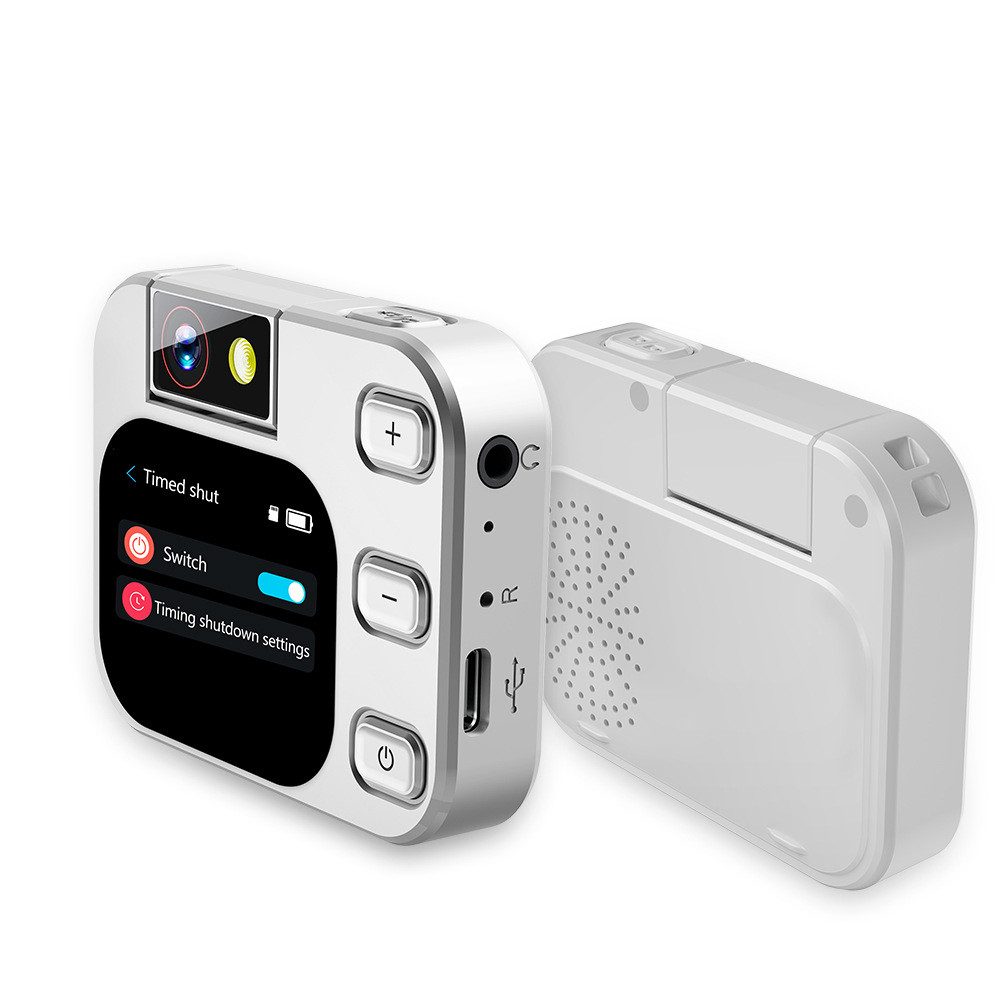 KINSI MP4-Player mit Kamera,Musikwiedergabe & E-Book,2,2-Zoll-Touchscreen MP4-Player (180°-Objektiv,für Kinder & Jugendliche)
