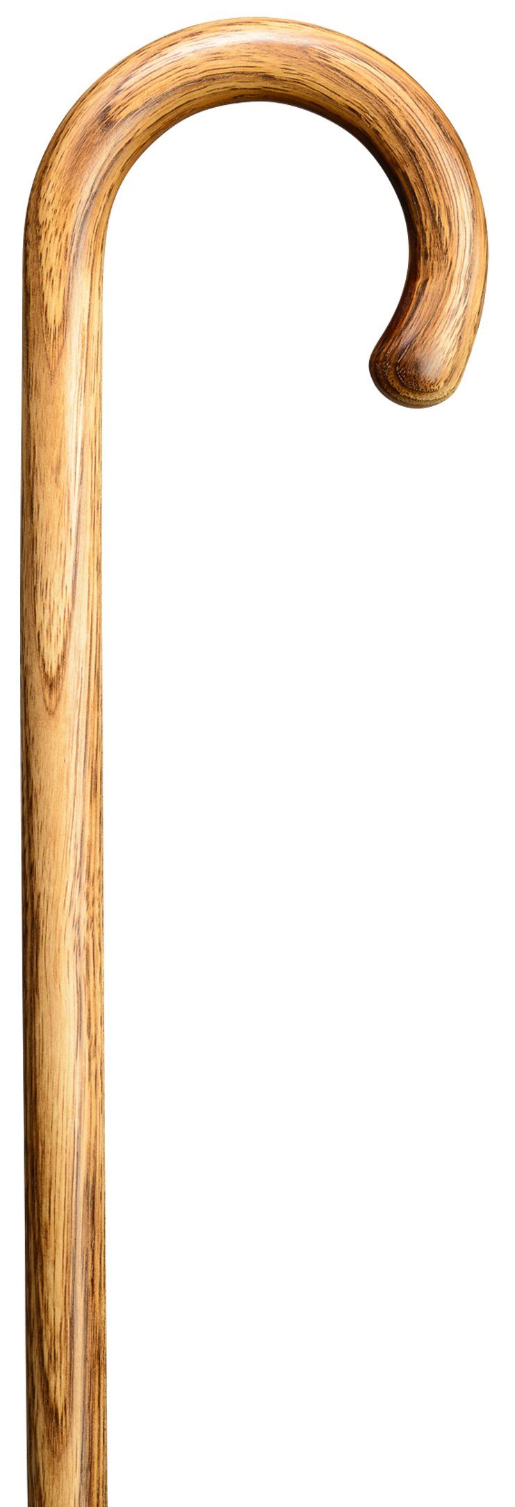 Stockshop Gehstock Gehstock Wanderstock Hickory, Gummipuff.