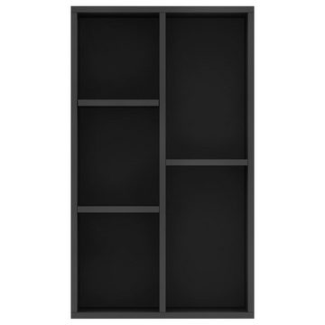 furnicato Bücherregal Bücherregal/Sideboard Schwarz 50x25x80 cm Holzwerkstoff